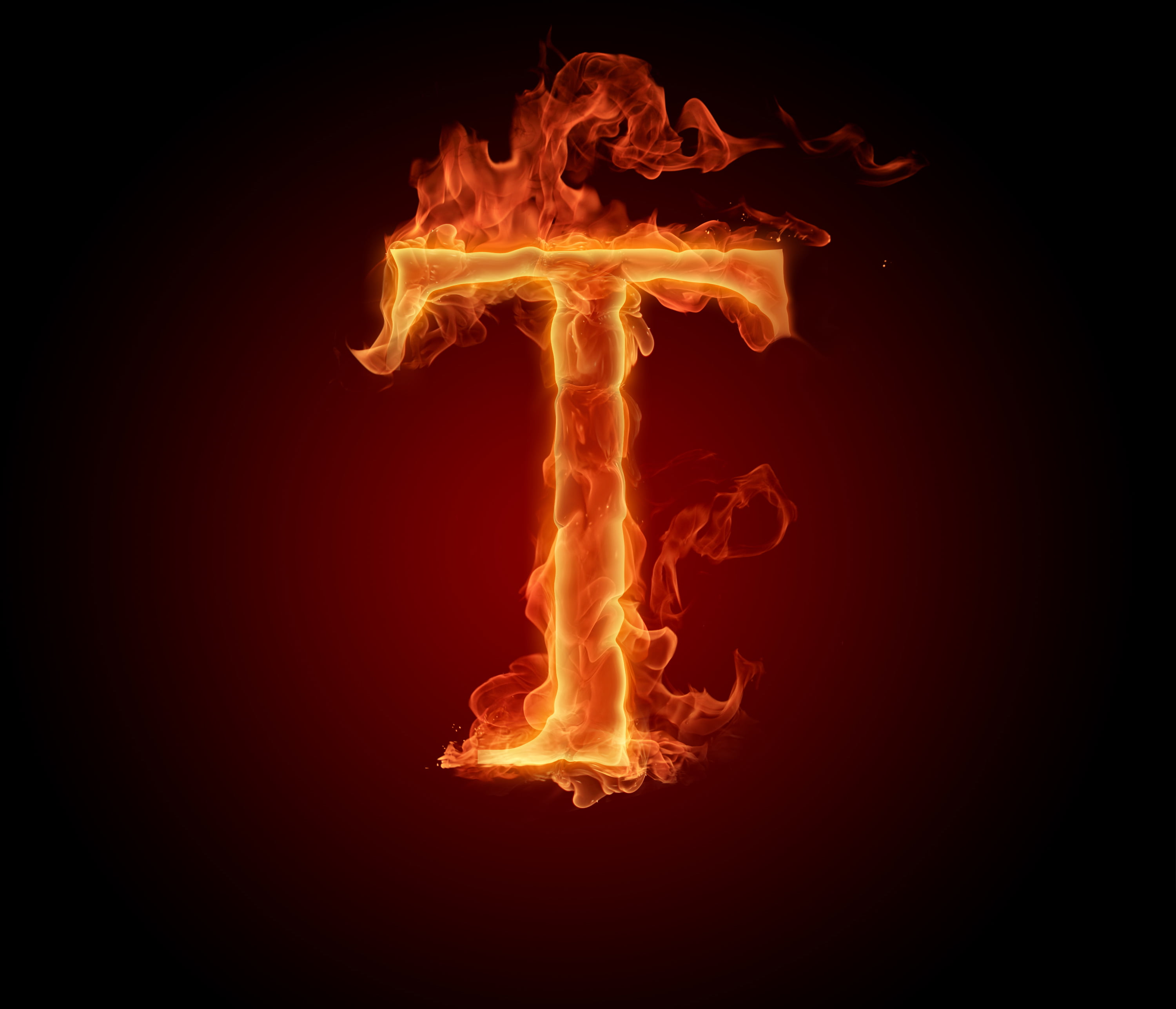 t fire illustration, flame, letter, alphabet, Litera, fire - Natural Phenomenon