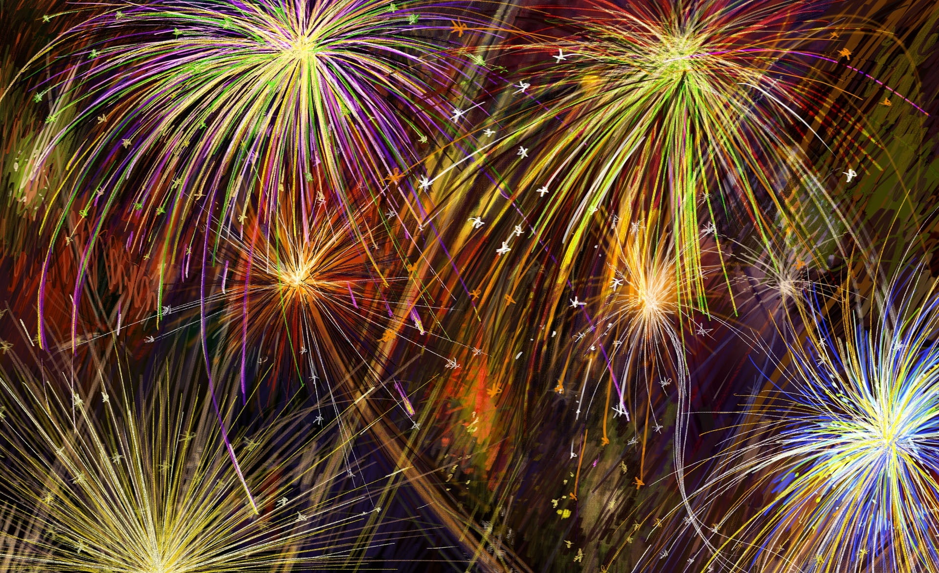 Special Fireworks Display, Independence Day, fireworks digital wallpaper