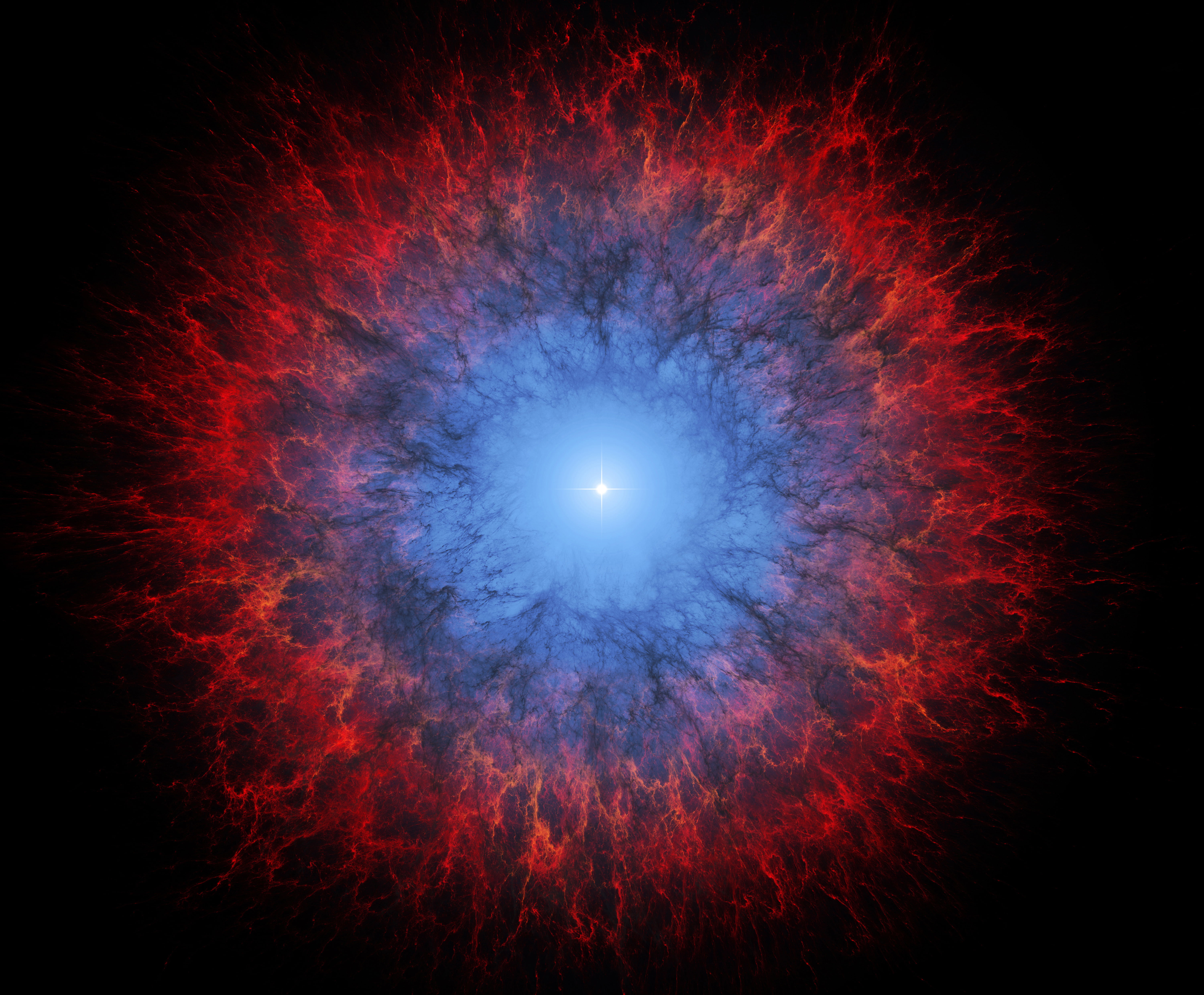 red, blue, and black wallpaper, the explosion, nebula, the universe