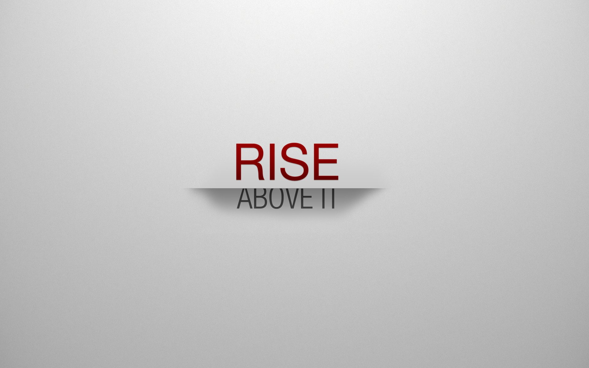 black and red Rise Above 2 text, Misc, Motivational, Minimalist