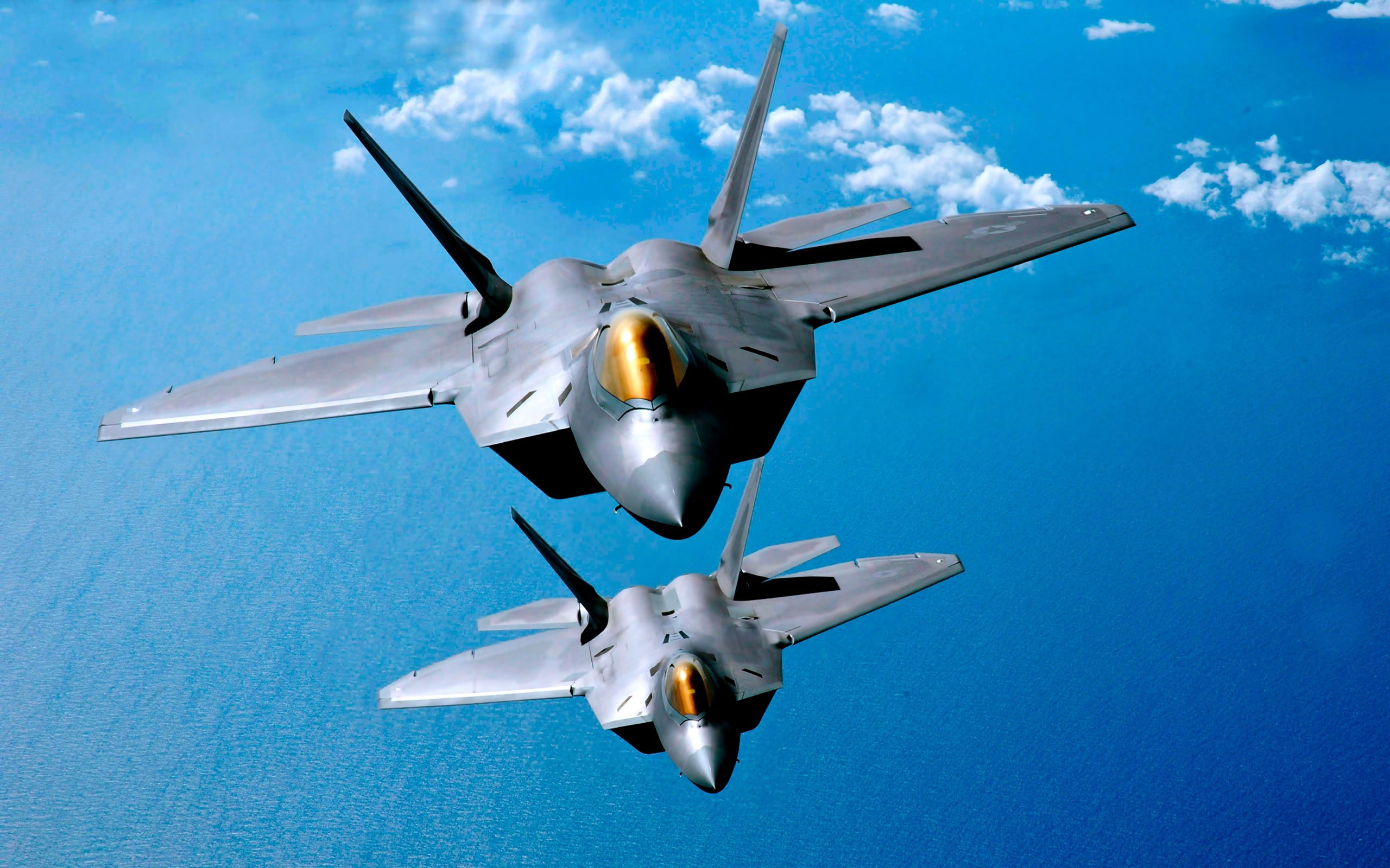 F-22 Raptor, military aircraft, jet fighter, US Air Force, cyan