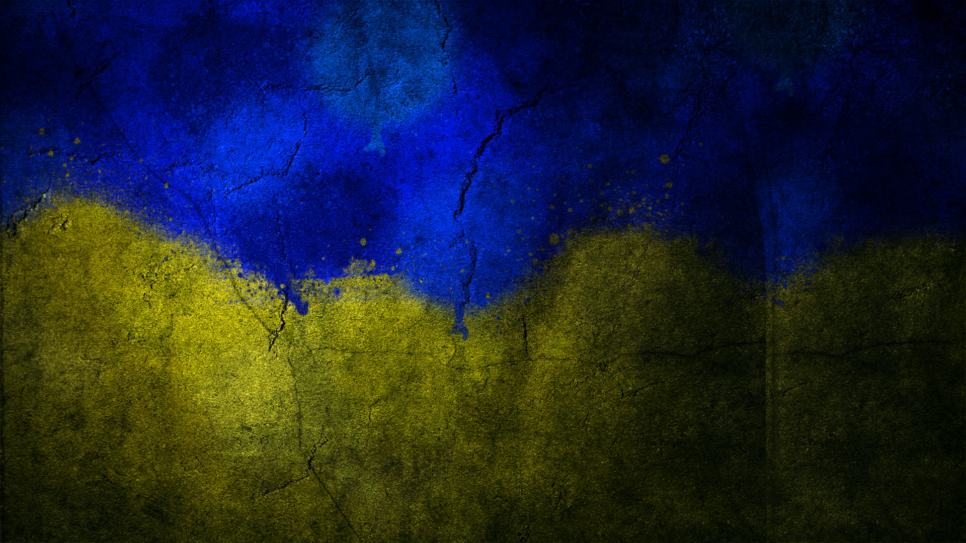 green and blue textile, flag, Ukraine, country, backgrounds, damaged