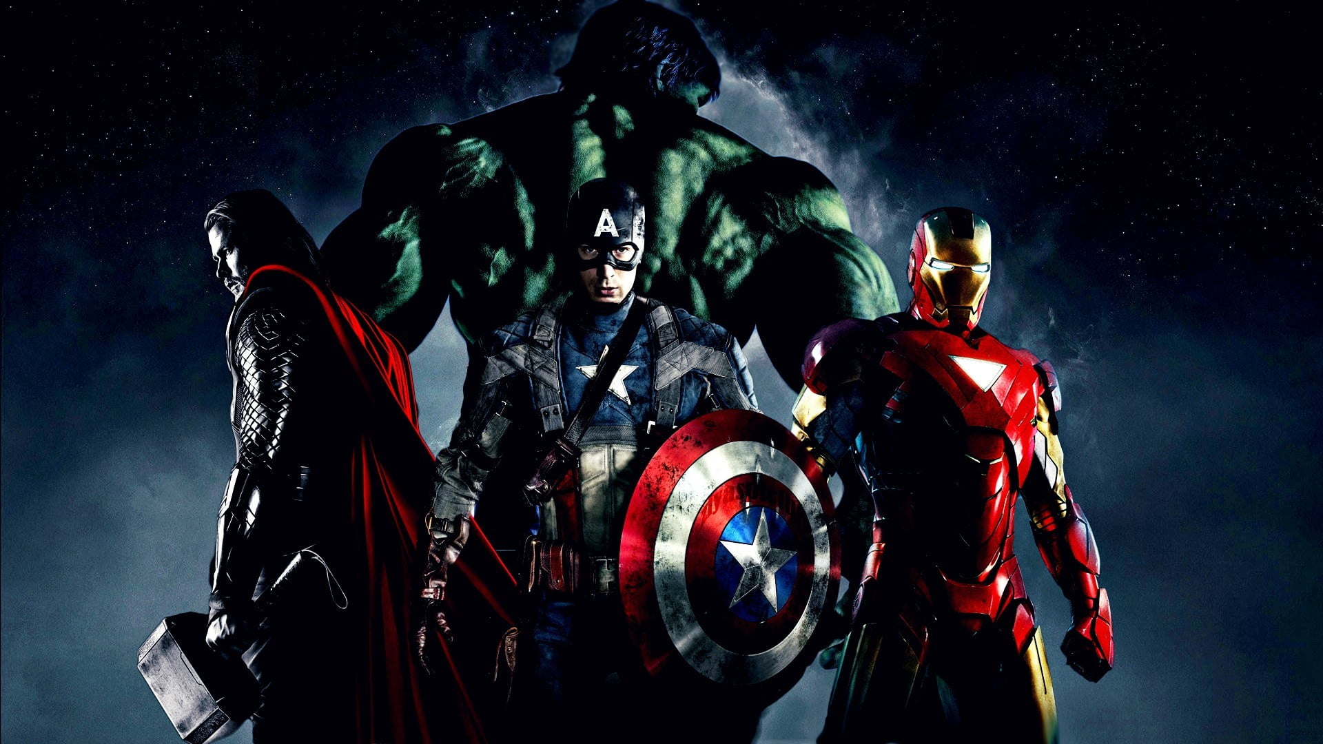 Marvel Avengers digital wallpaper, The Avengers, Iron Man, Thor