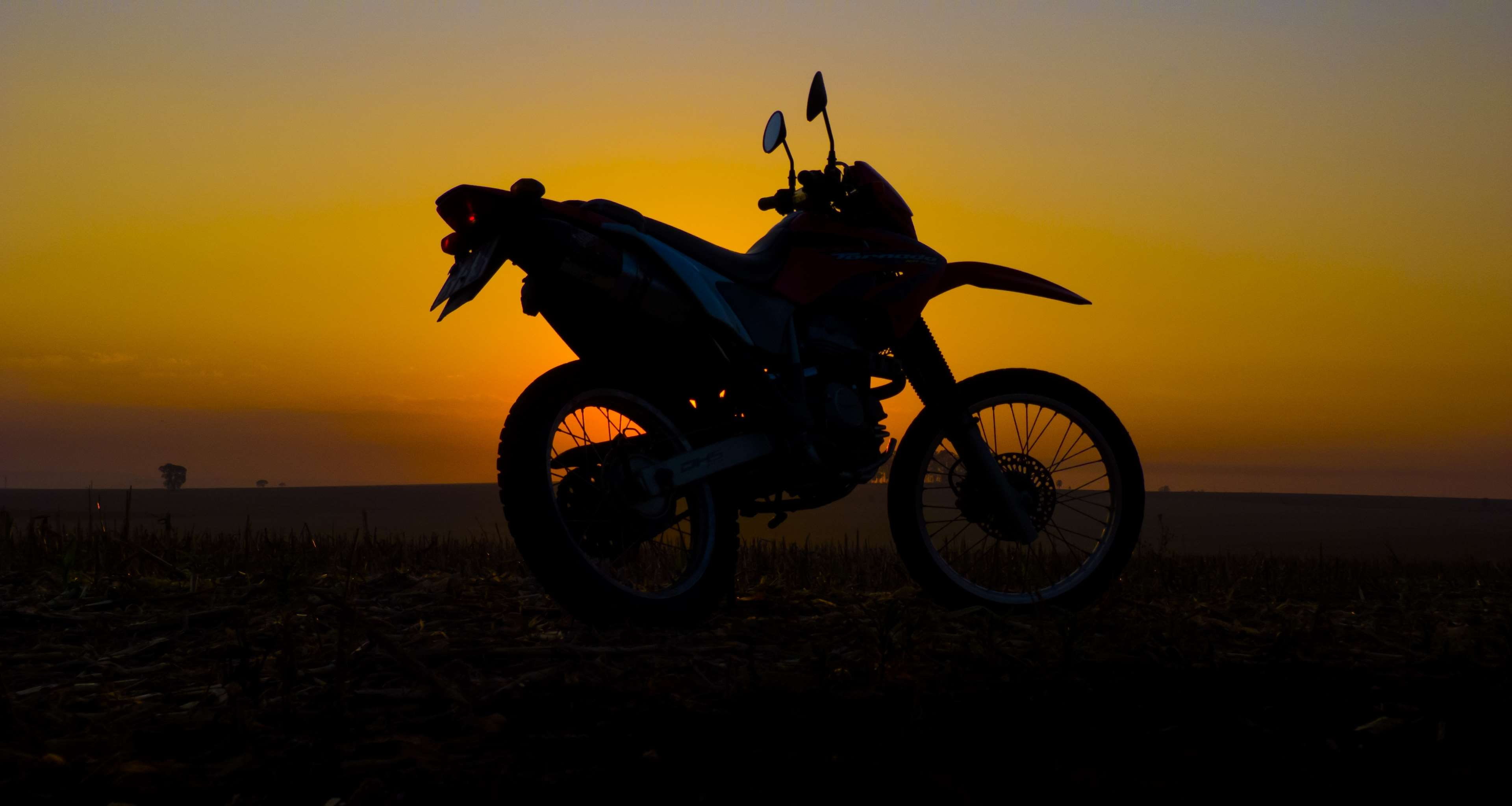 250, honda, moto, motorcycle, silhouette, sunrise, sunset, tornado