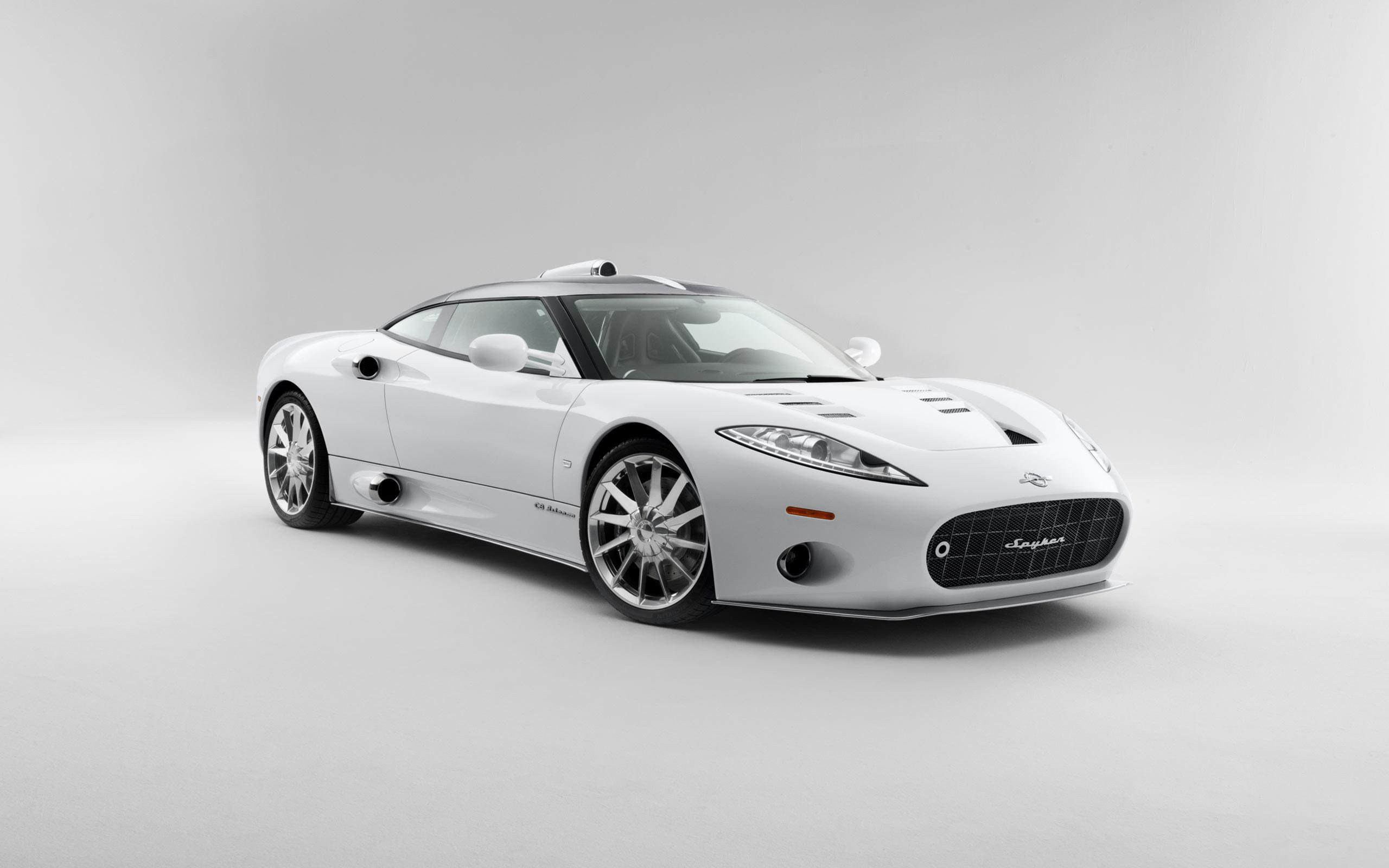 2014 Spyker C8 Aileron, white sports coupe, cars