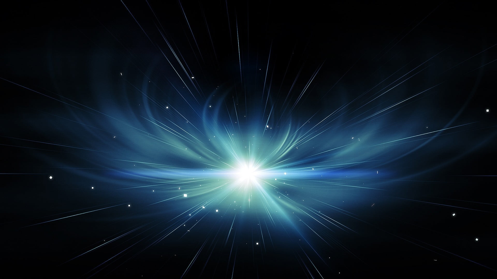 black, green, and blue galaxy illustration, space, stars, black background