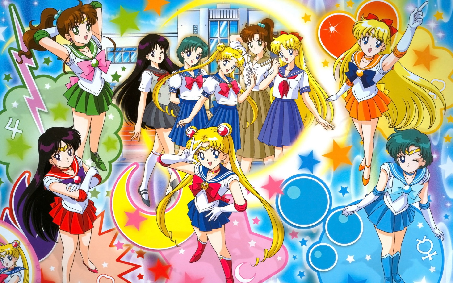 Sailor Moon Anime HD Desktop Wallpaper 12, Sailor Moon digital wallpaper