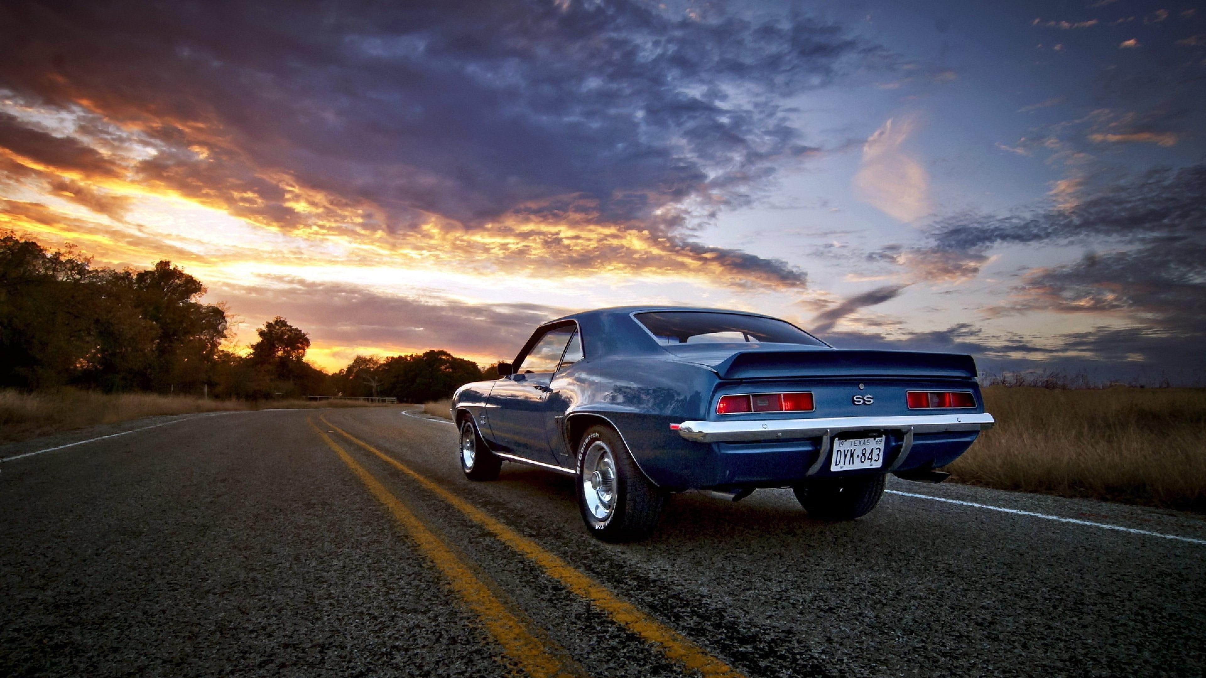 Free download | HD wallpaper: chevrolet, camaro, ss, evening, asphalt