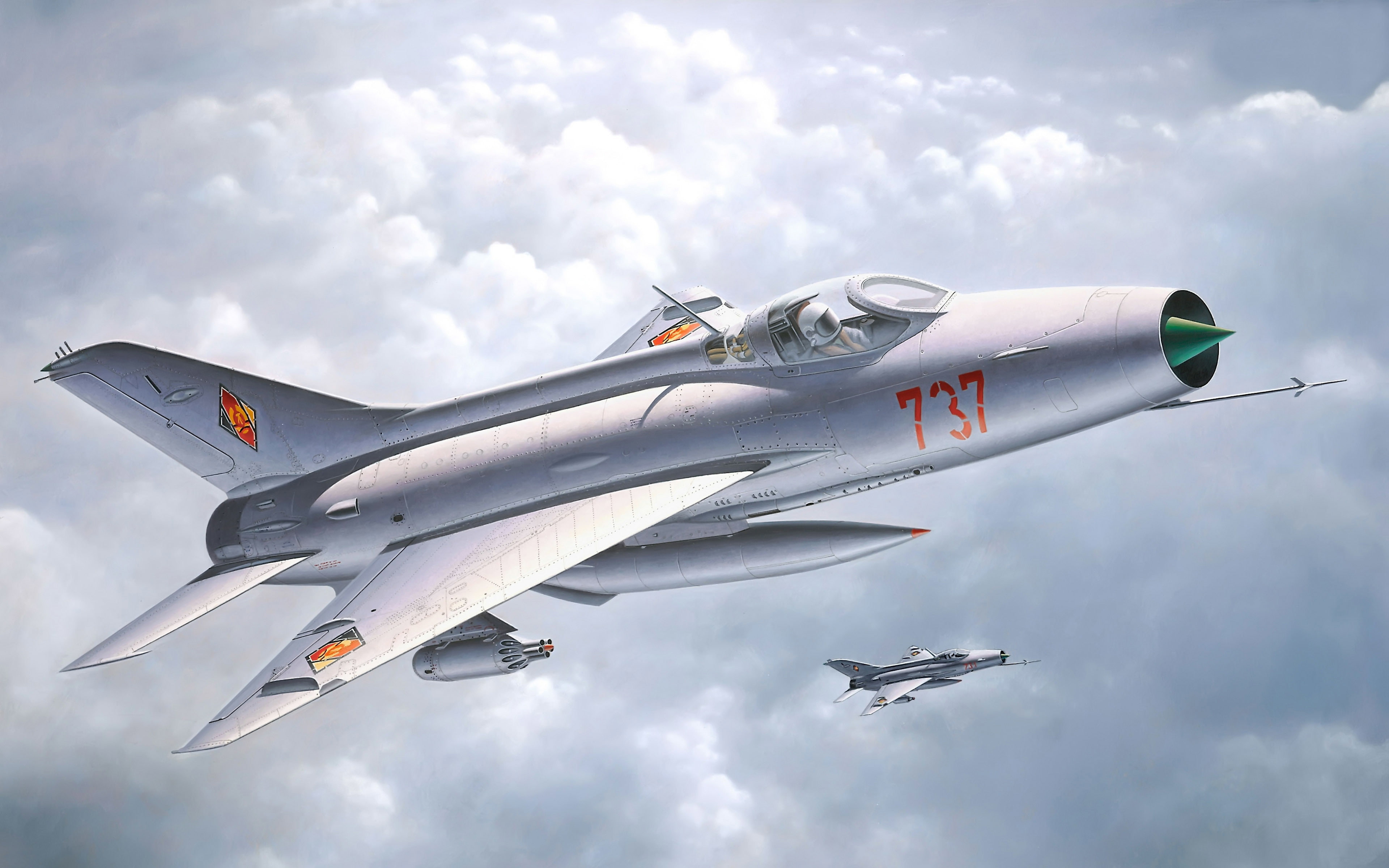 white jet digital illustration, the plane, easy, fighter, art