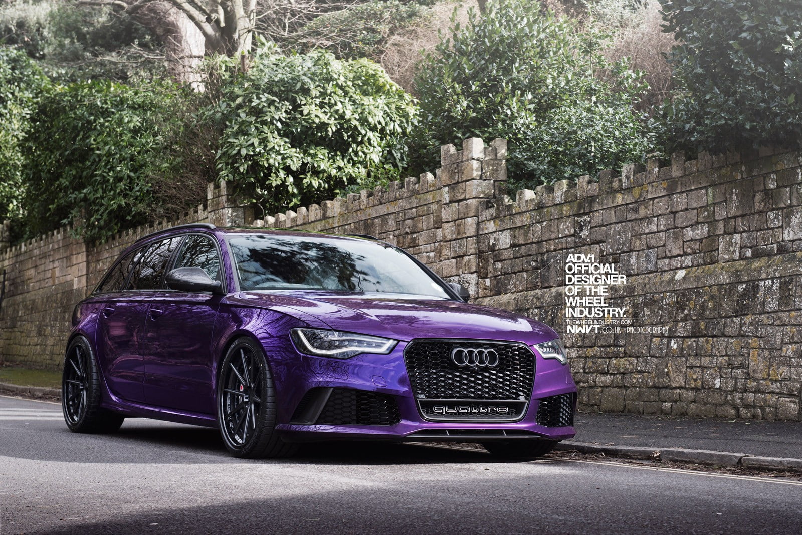 purple Audi vehicle, RS6, ADV.1, ADV.1 Wheels, Quattro, audi quattro