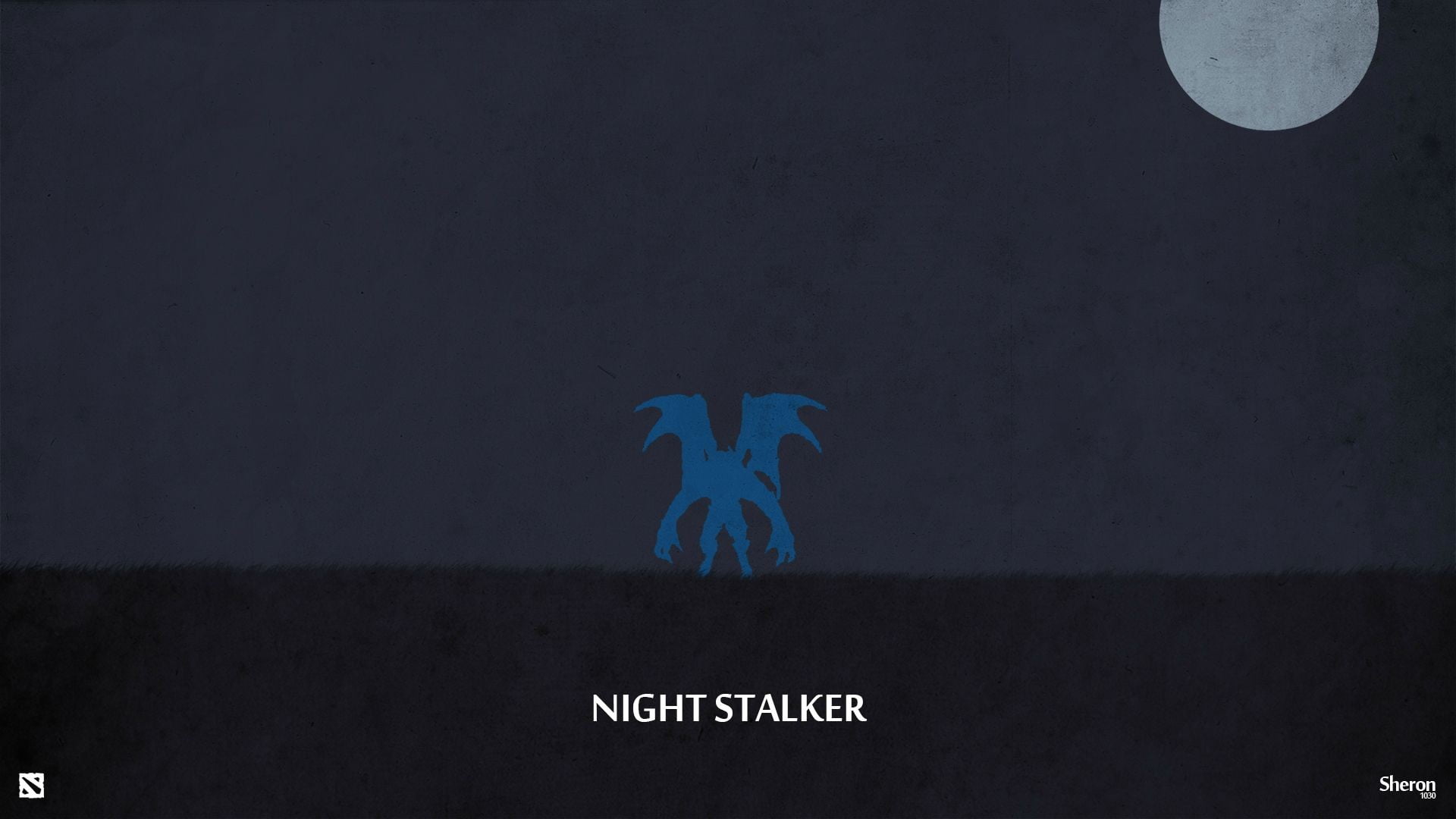 Night Stalker logo, Dota 2, video games, Night Stalker (DOTA 2)
