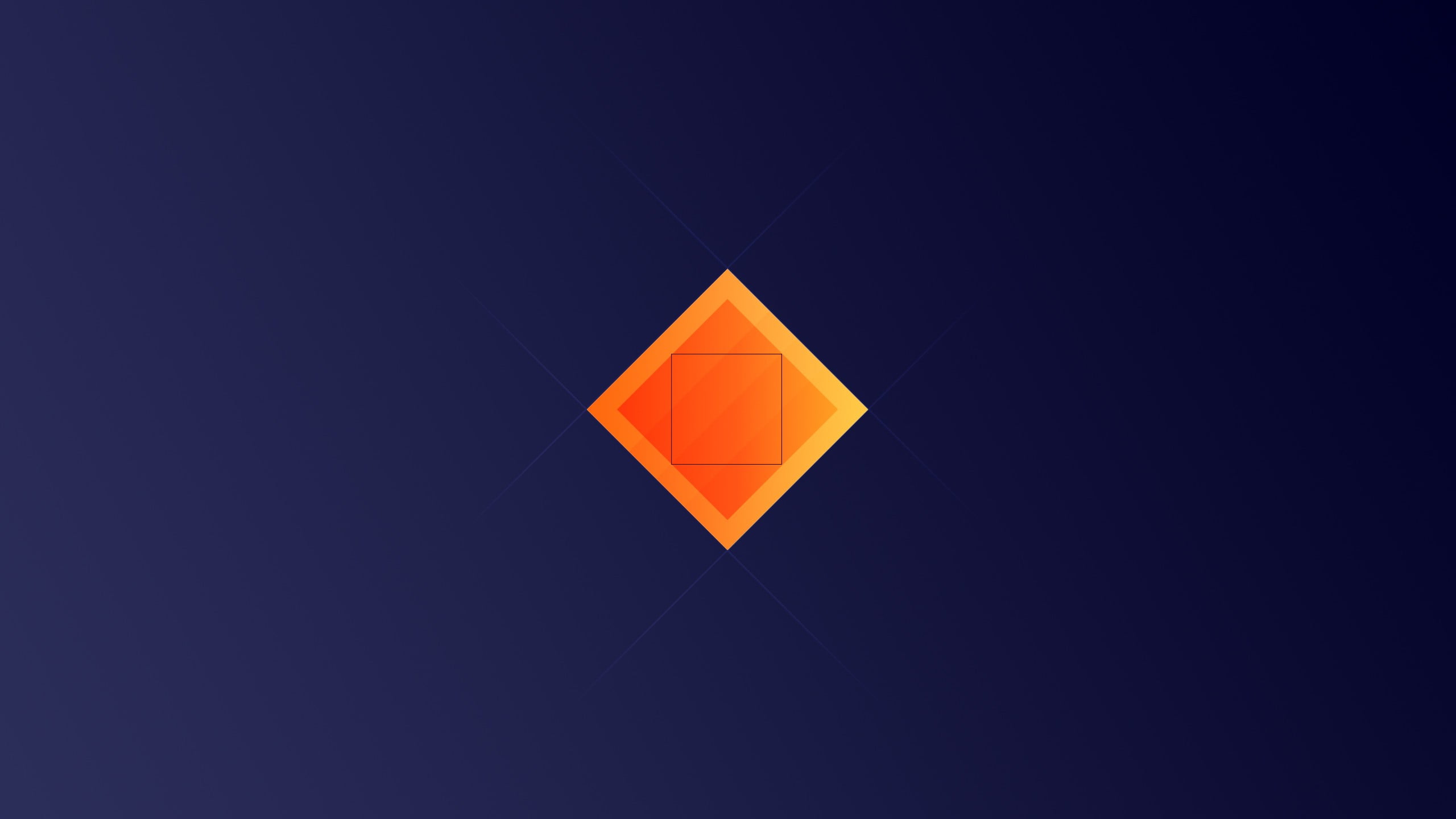 square orange and yellow logo, minimalism, simple background