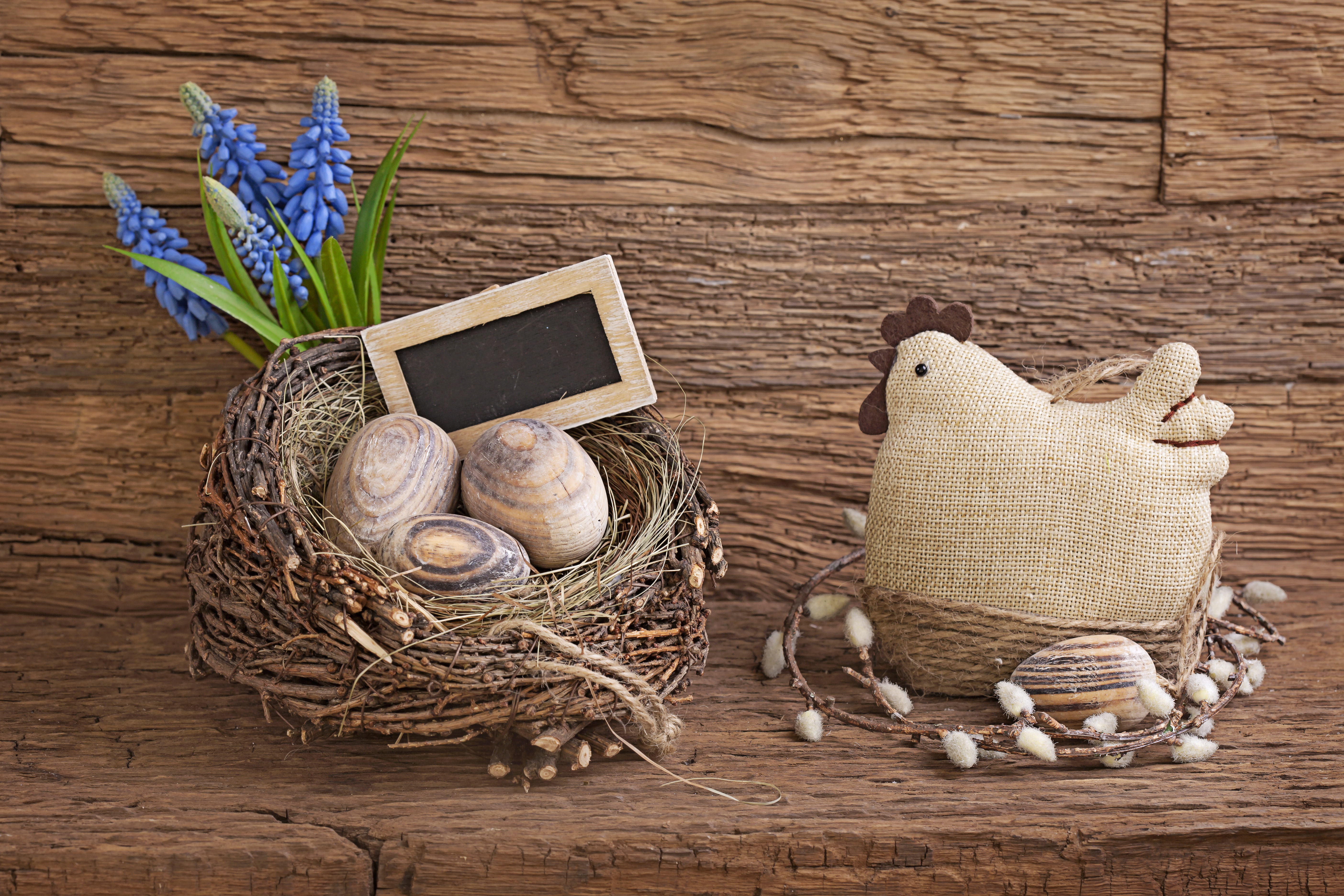 flowers, eggs, Easter