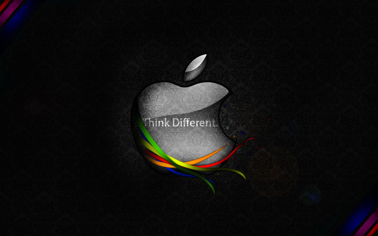 Different Apple, Apple logo wallpaper, Computers, western script