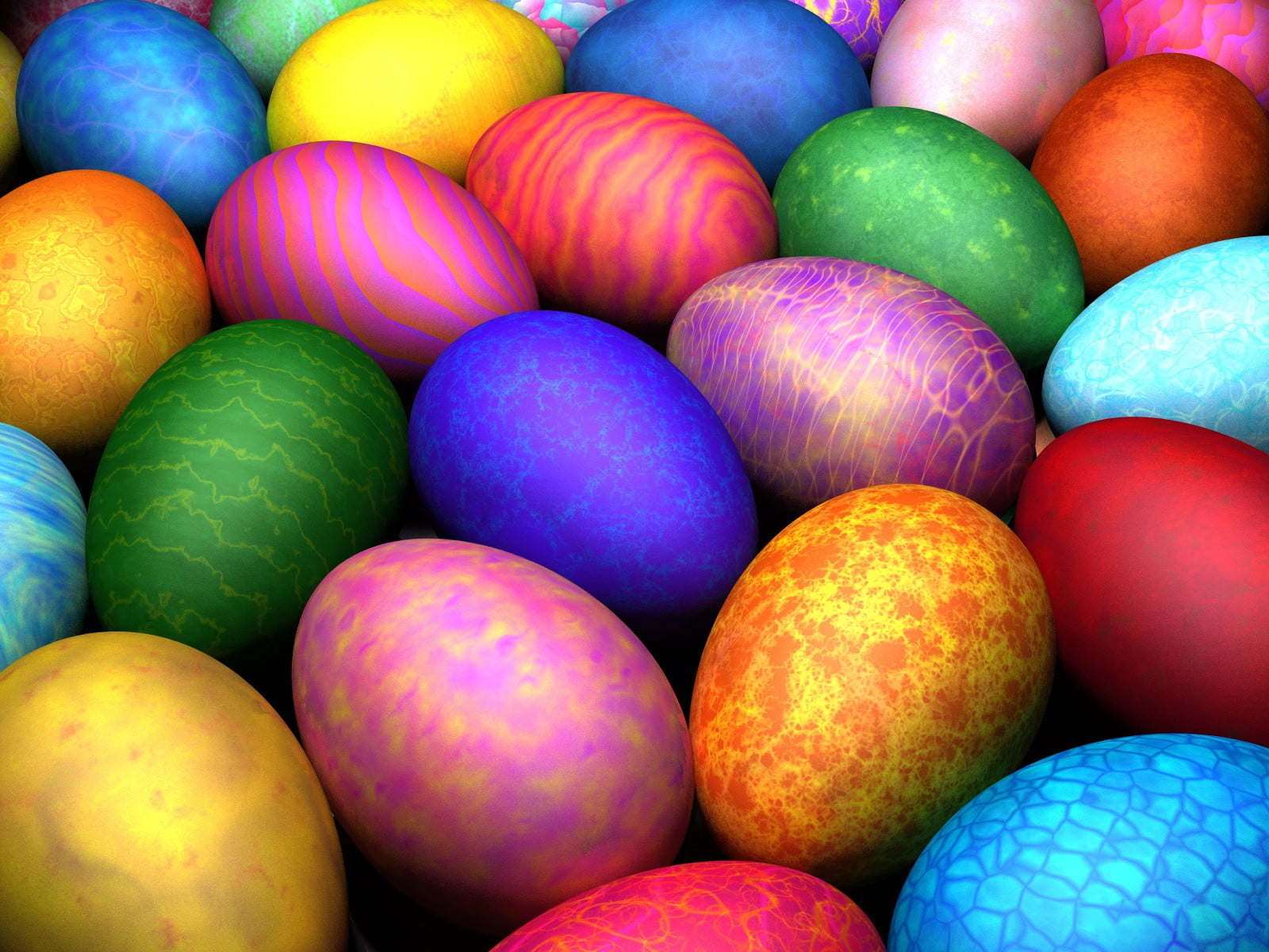 assorted-color Easter egg lot, pattern, Eggs, multi Colored, yellow