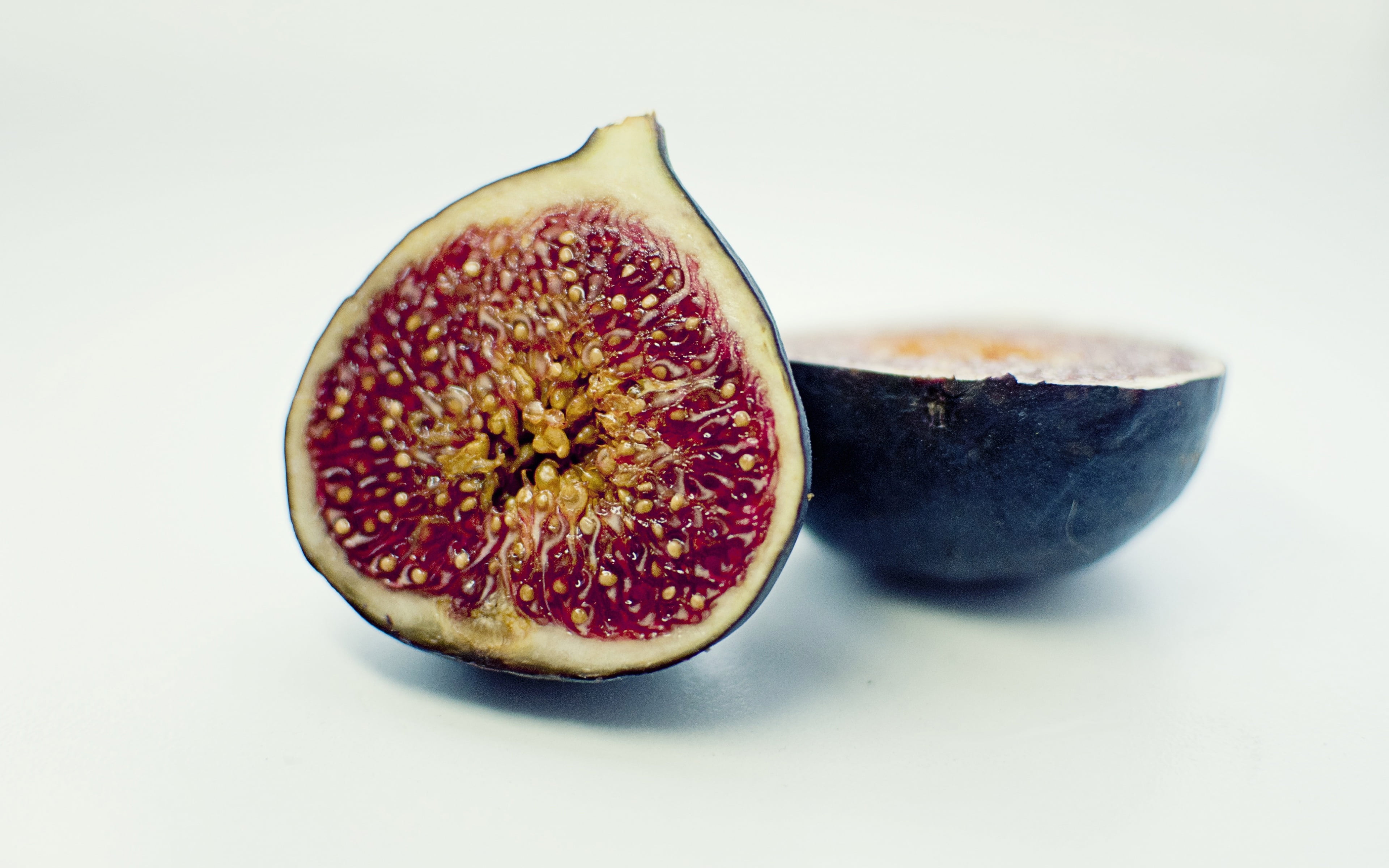 macro, fruit, figs