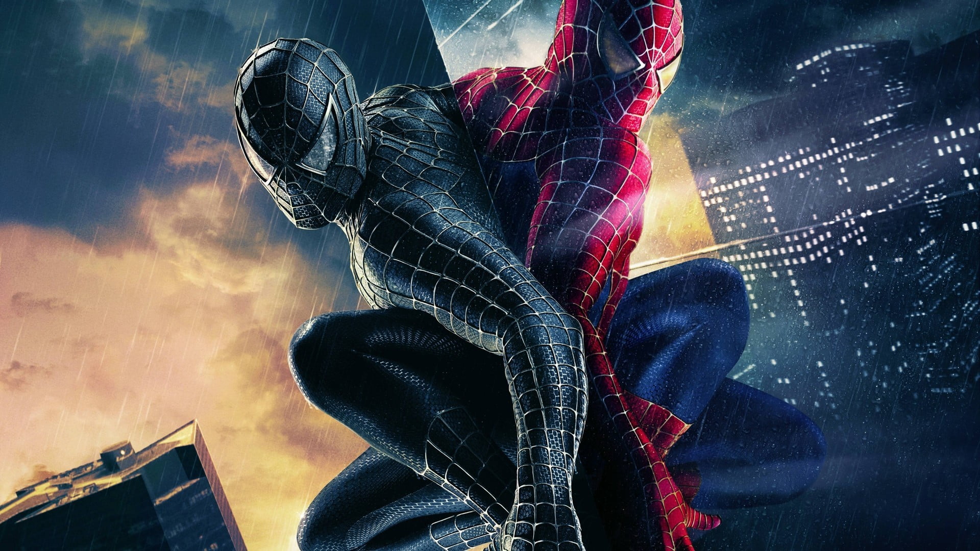 Spider-Man, movies, Spider-Man 3, Marvel Comics, Black suited Spiderman