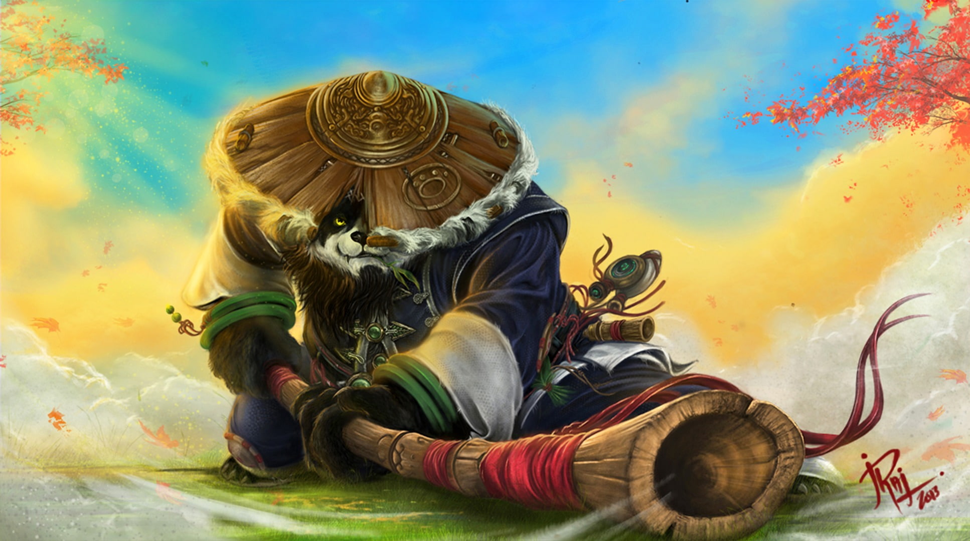 Free download | HD wallpaper: Panda illustration, World of Warcraft ...