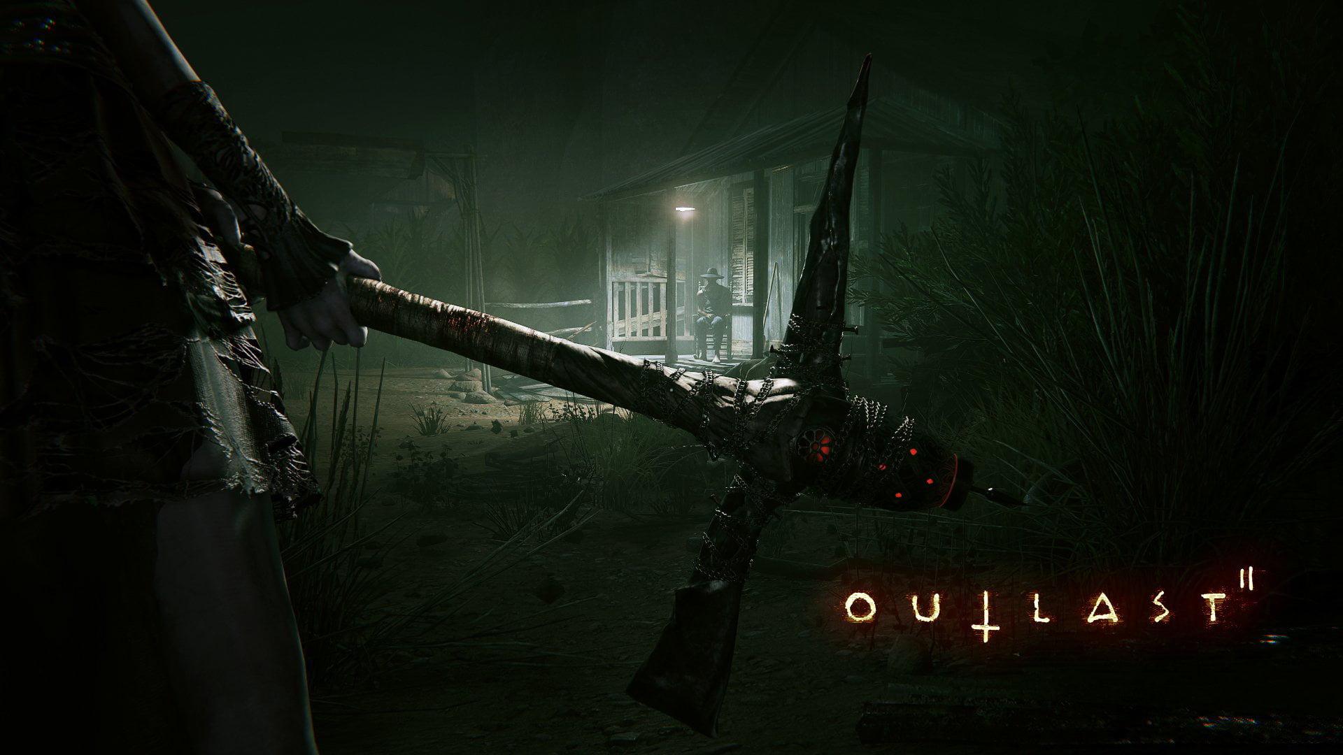 outlast 2, games, 2017 games, night, illuminated, architecture