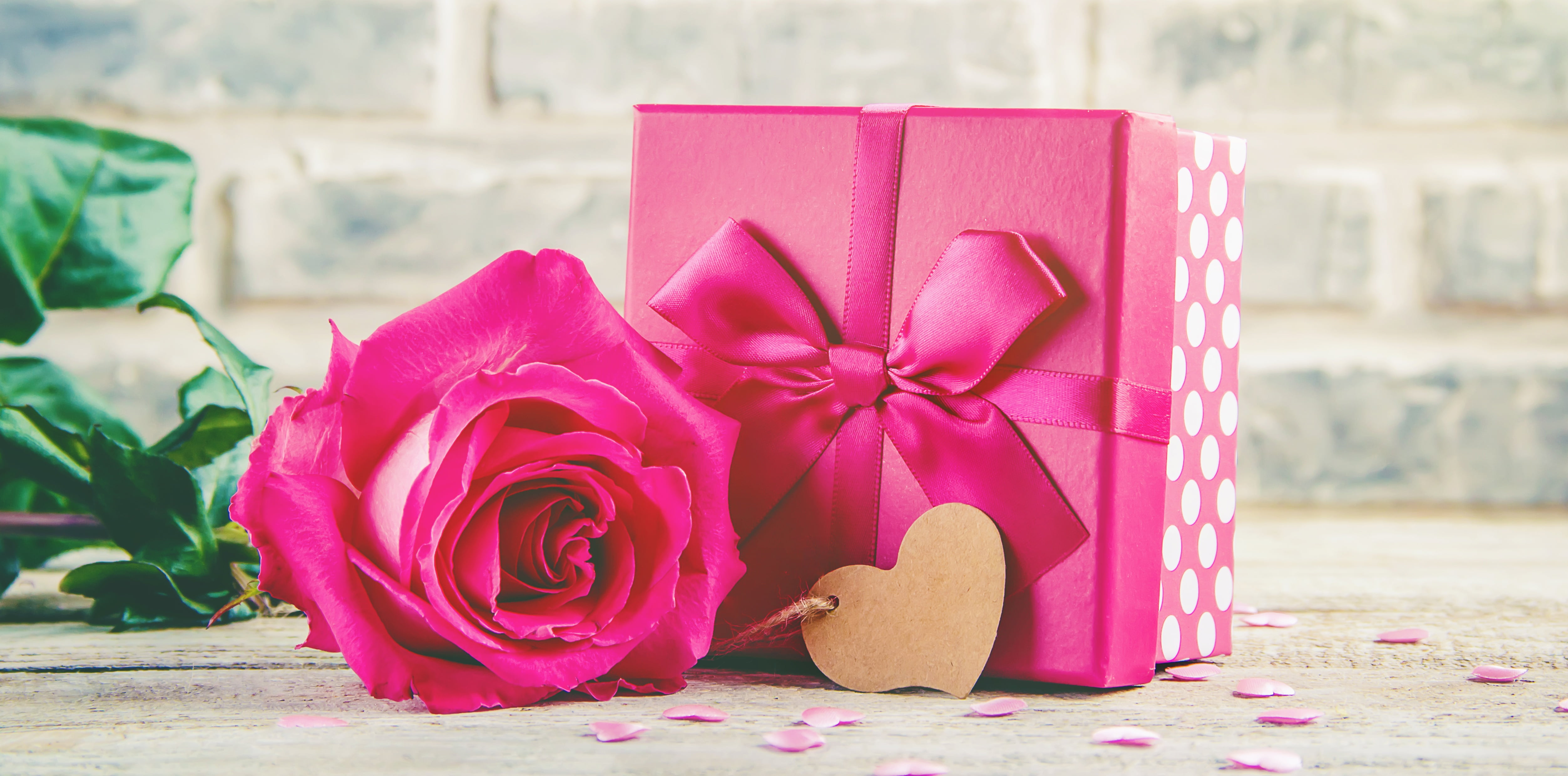 love, gift, heart, roses, bouquet, pink, flowers, romantic