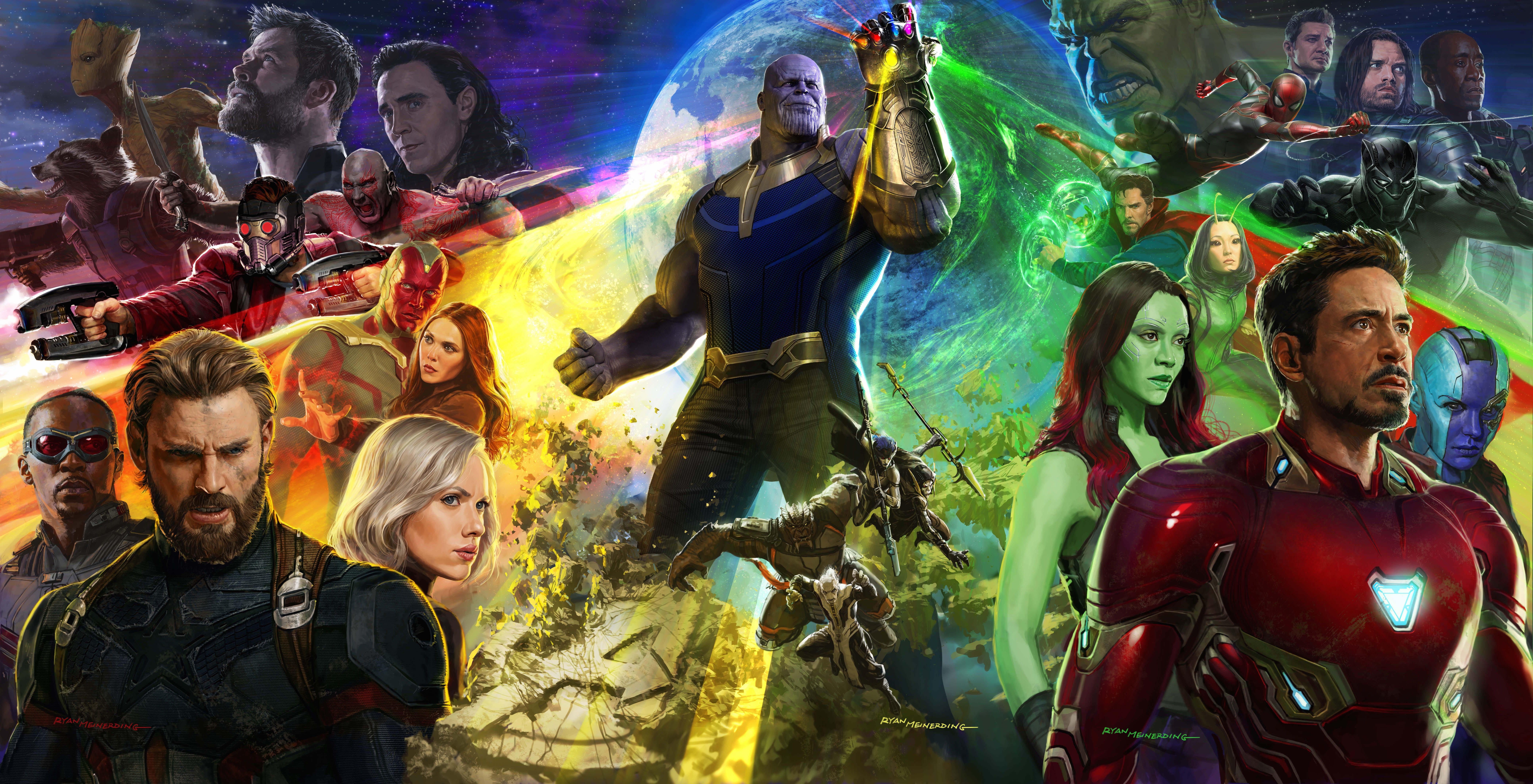 Avengers: Infinity War, Scarlett Johansson, Anthony Mackie