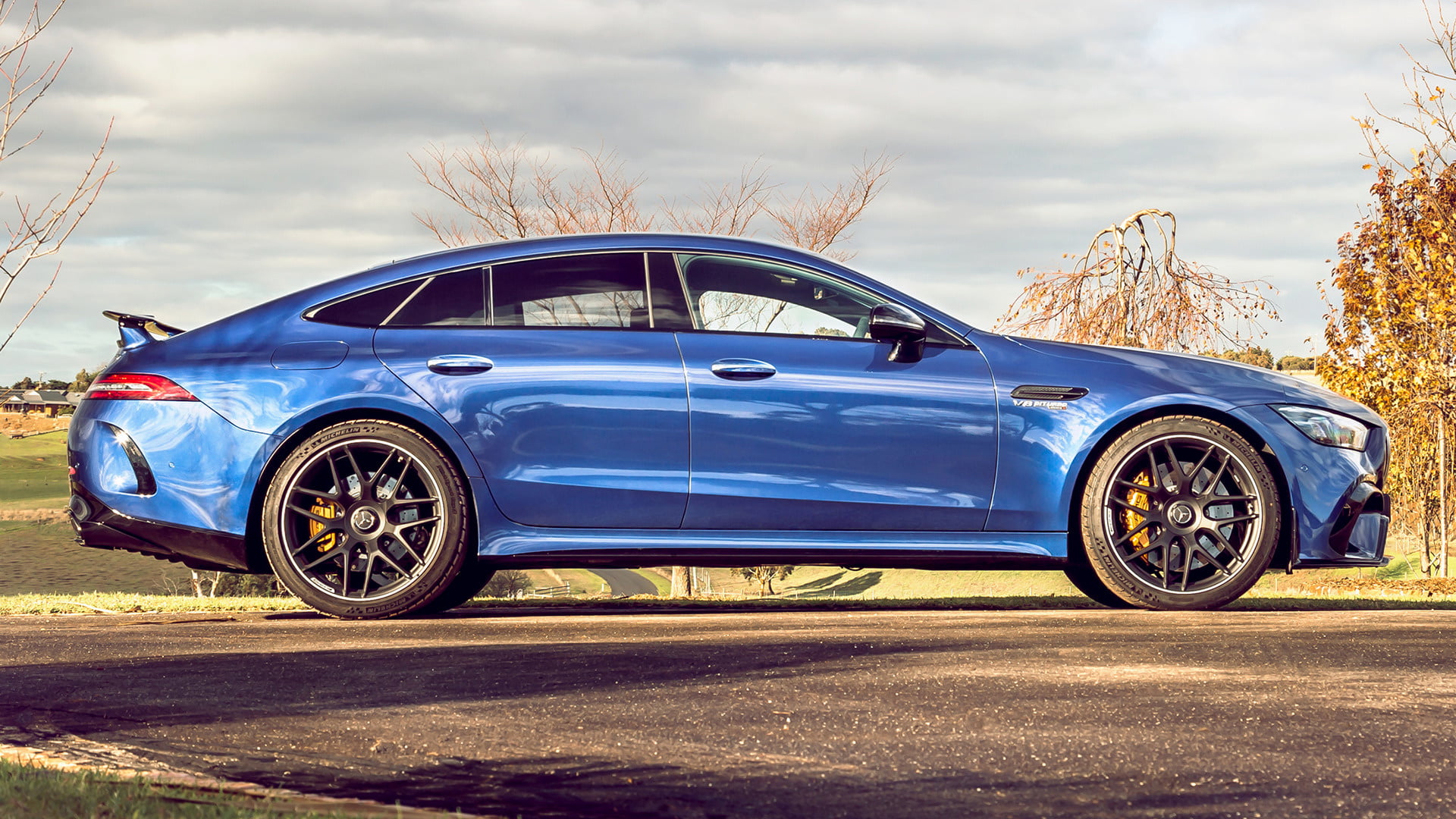 Mercedes-Benz, Mercedes-AMG GT 63 S, Blue Car, Grand Tourer