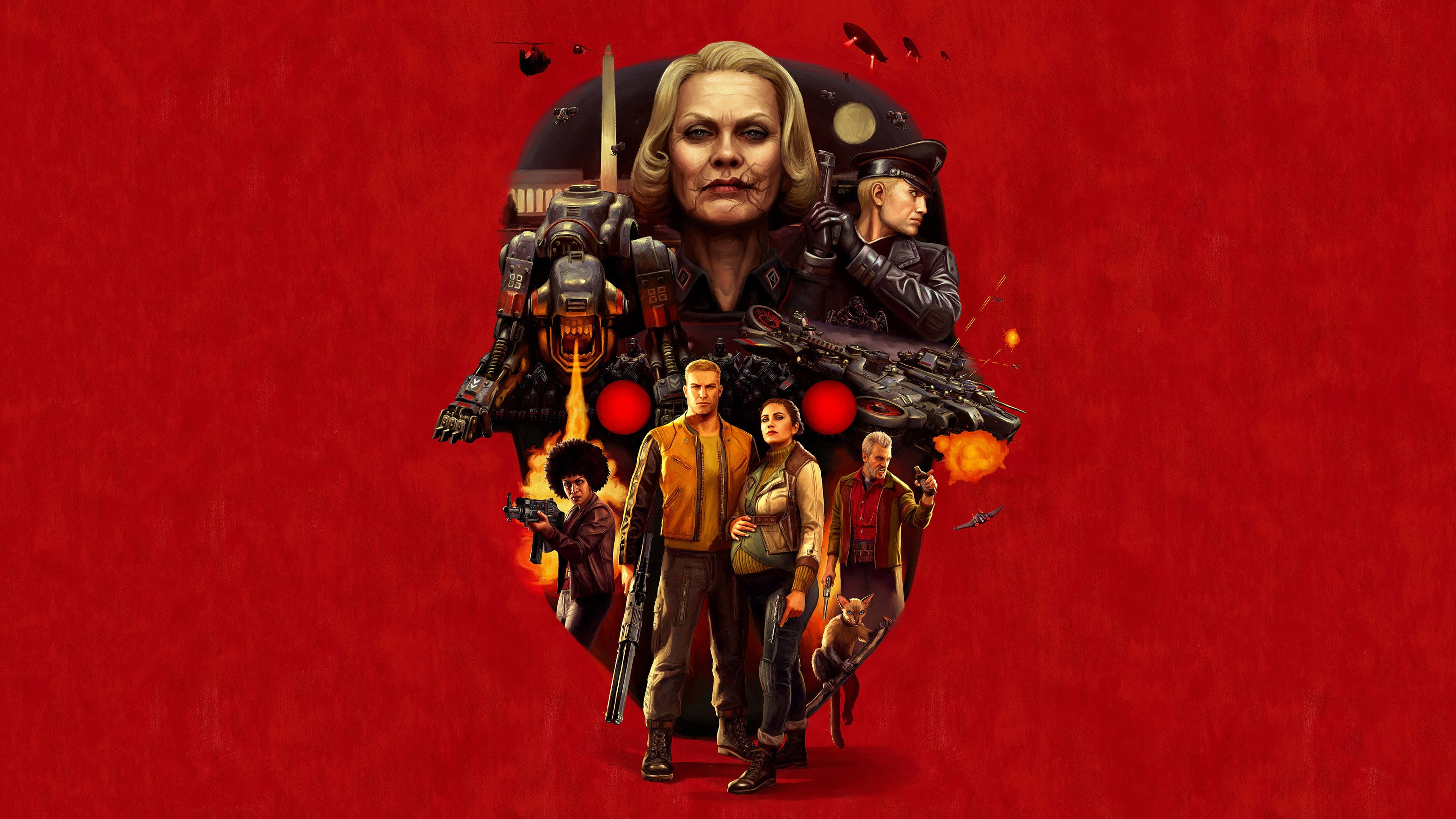 man holding rifle cover, Wolfenstein 2: The New Colossus, poster