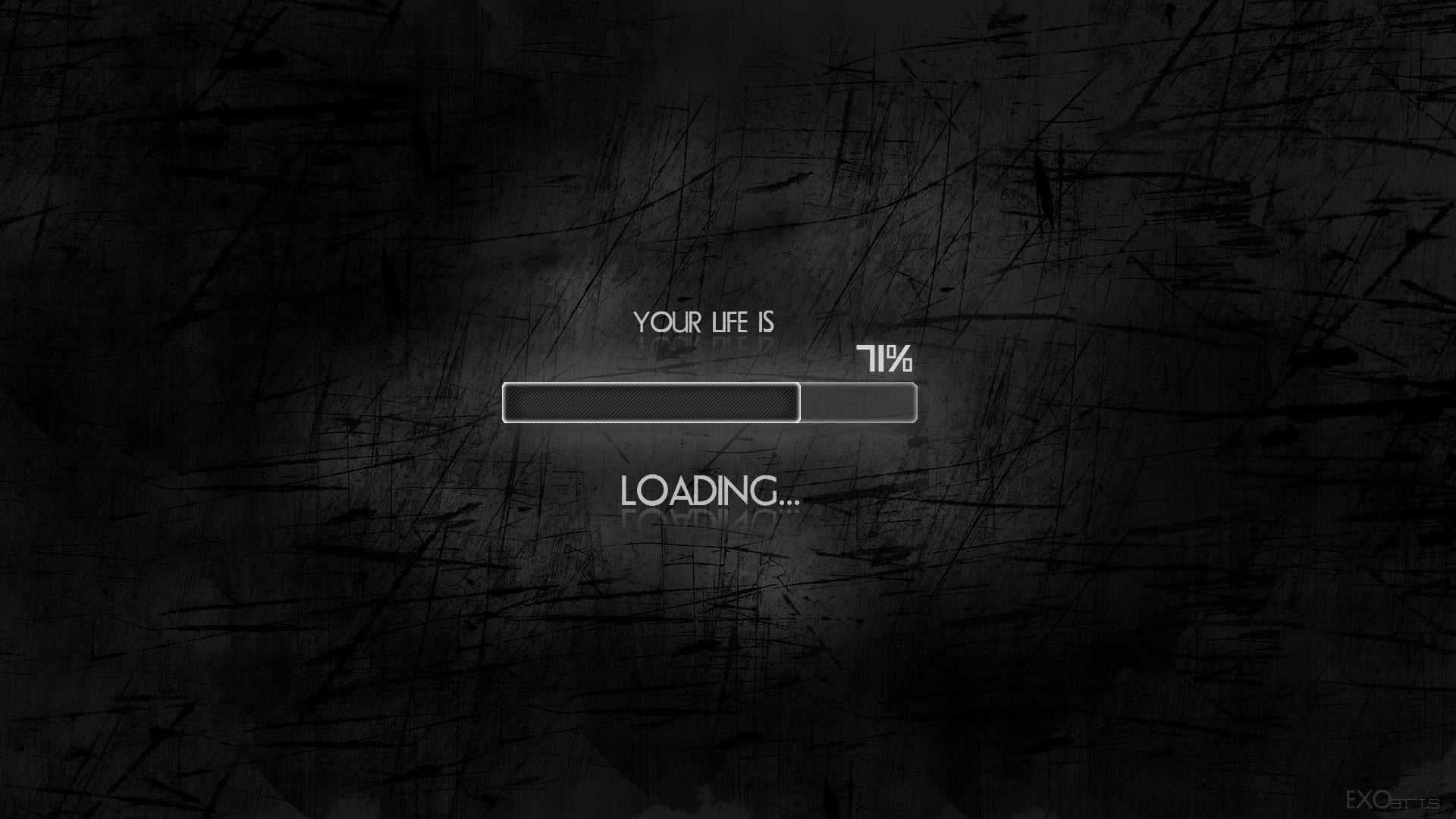 your life is loading text, Misc, Motivational, communication