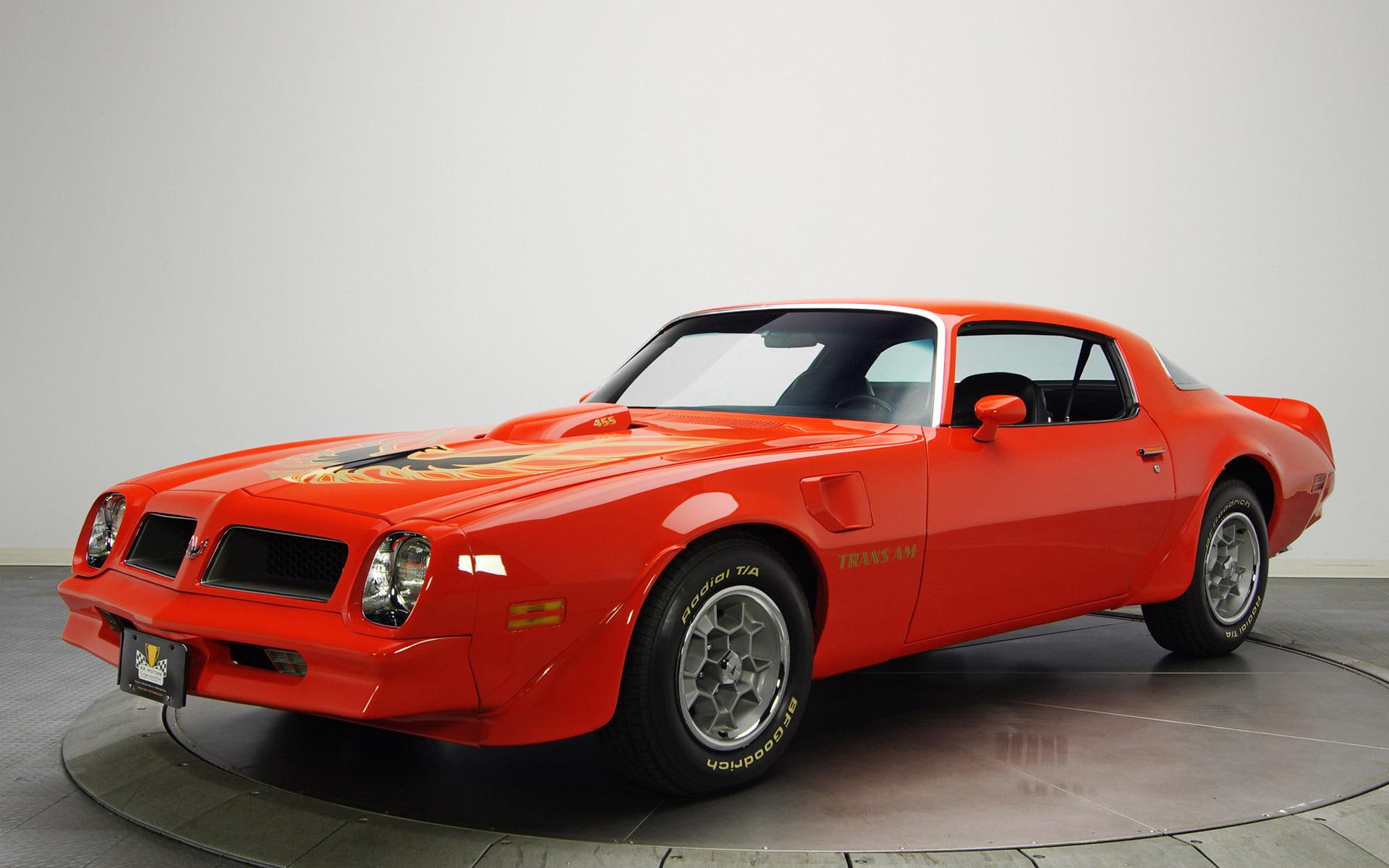 Pontiac Firebird Trans Am, red muscle car, cars, 1920x1200