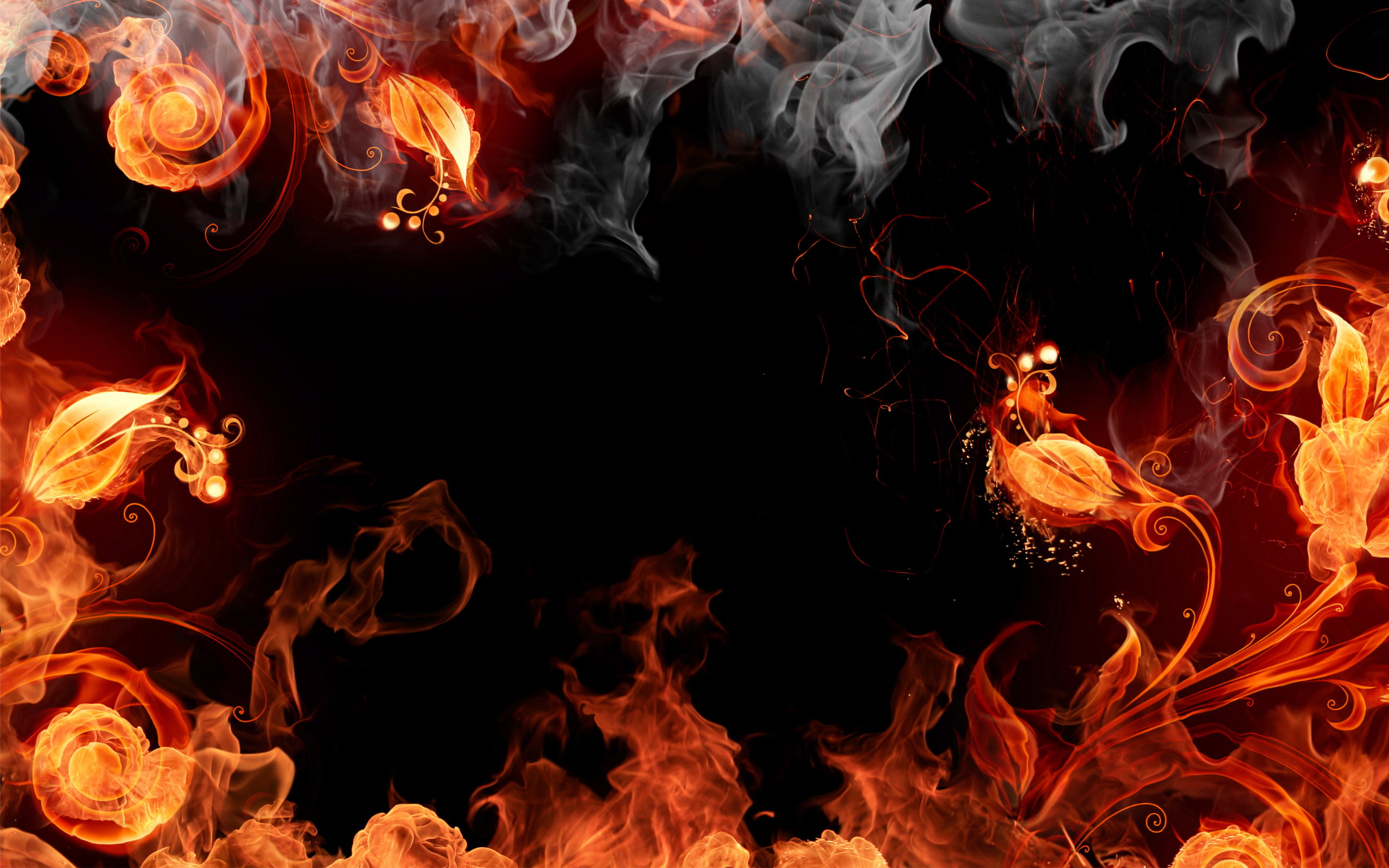 Fire Design HD Wide HD, creative, graphics, creative and graphics