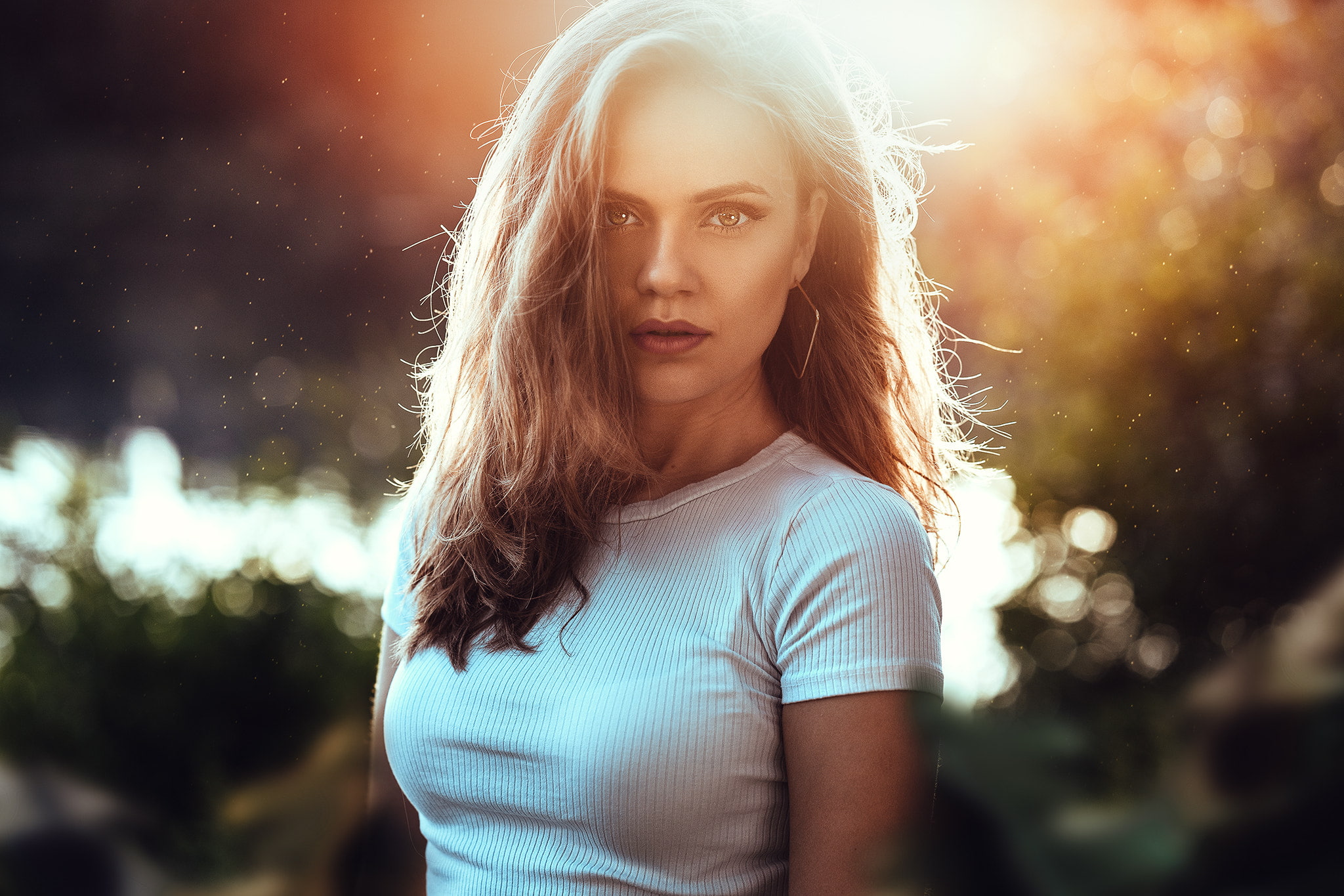 Free Download HD Wallpaper Women Portrait Bokeh Face Anatoli Oskin Dajana Kllogjri