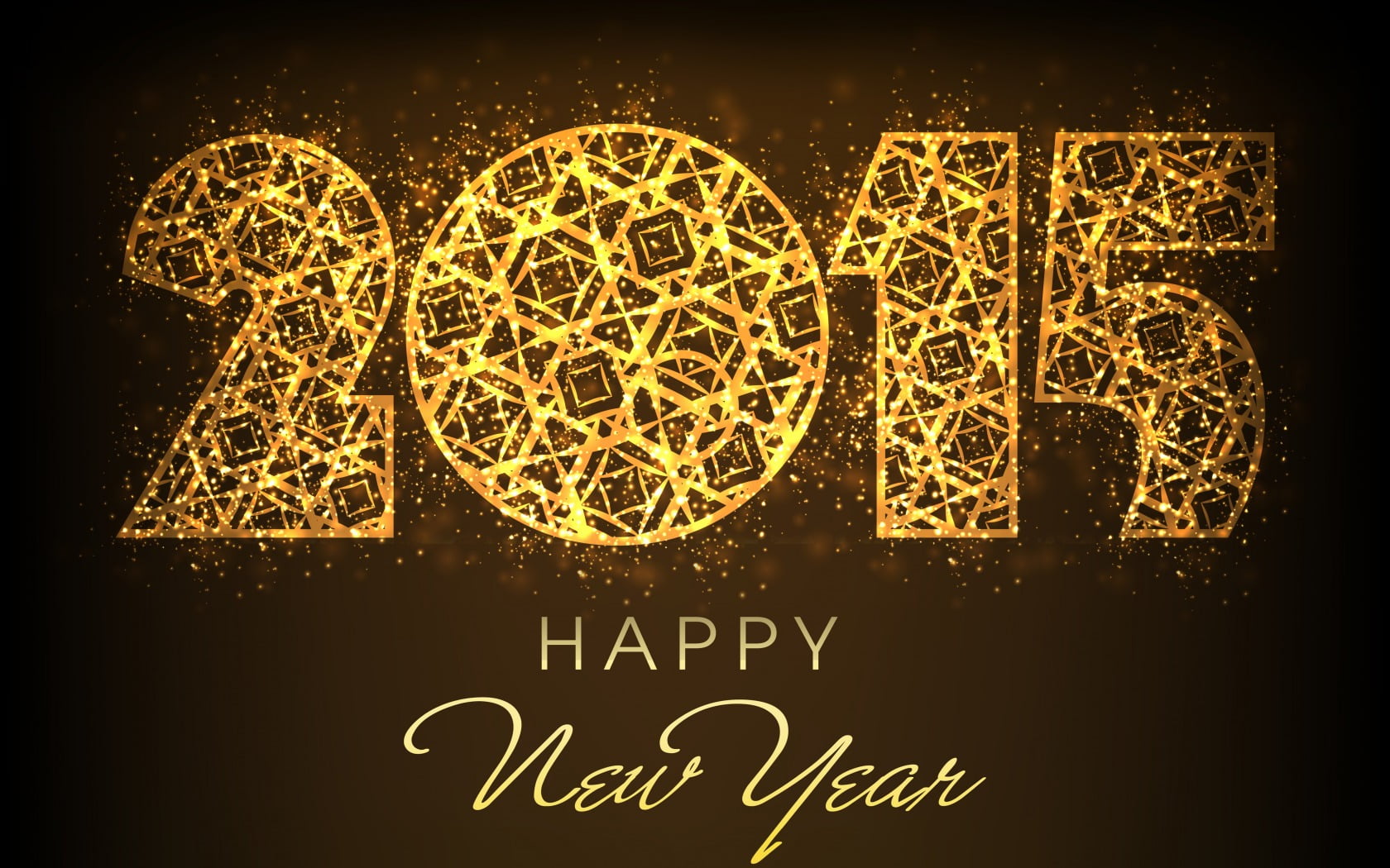 Golden Happy New Year 2015, 2015 happy new year text overlay