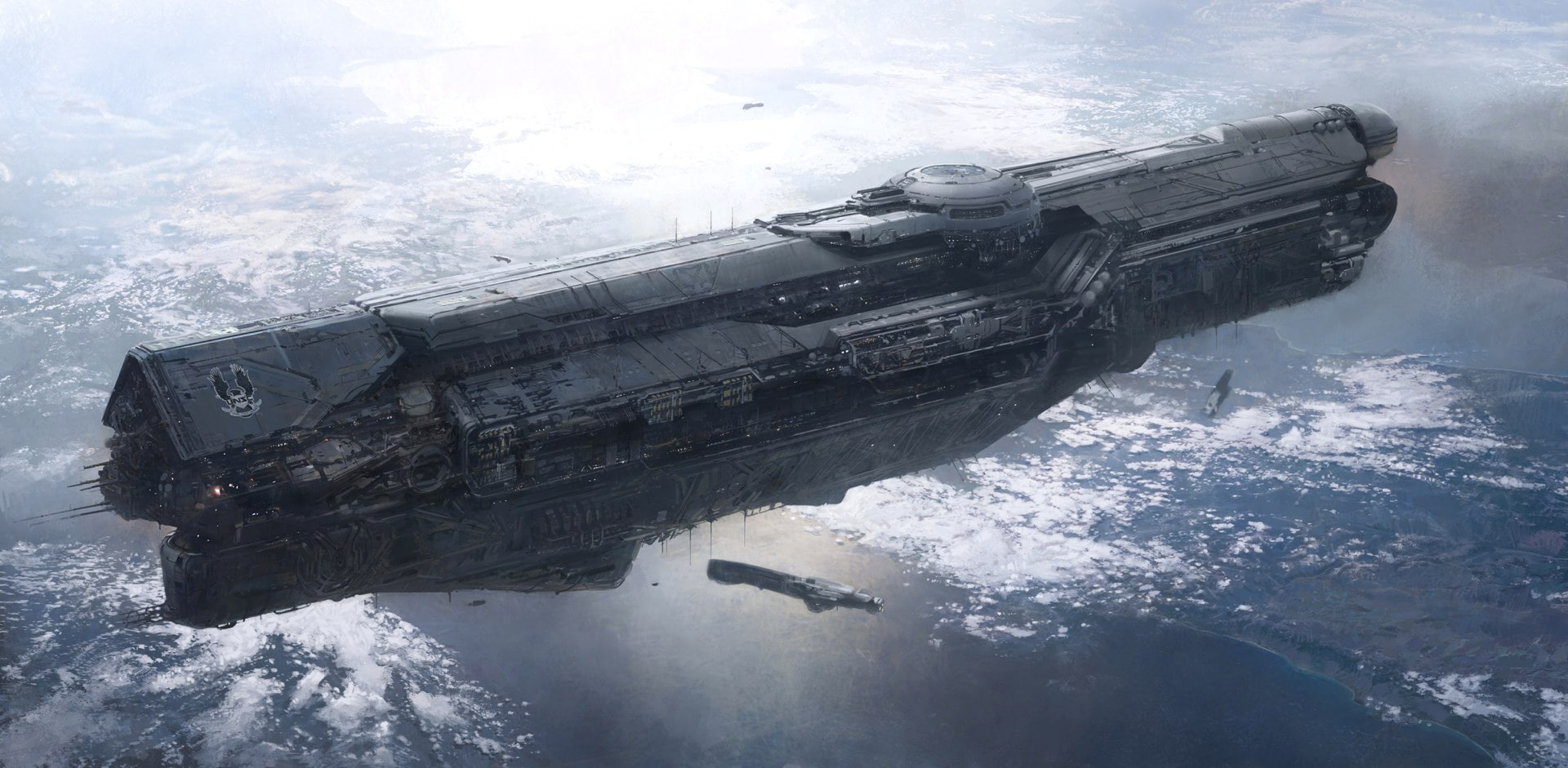 spaceship, science fiction, Halo, UNSC, video games, transportation