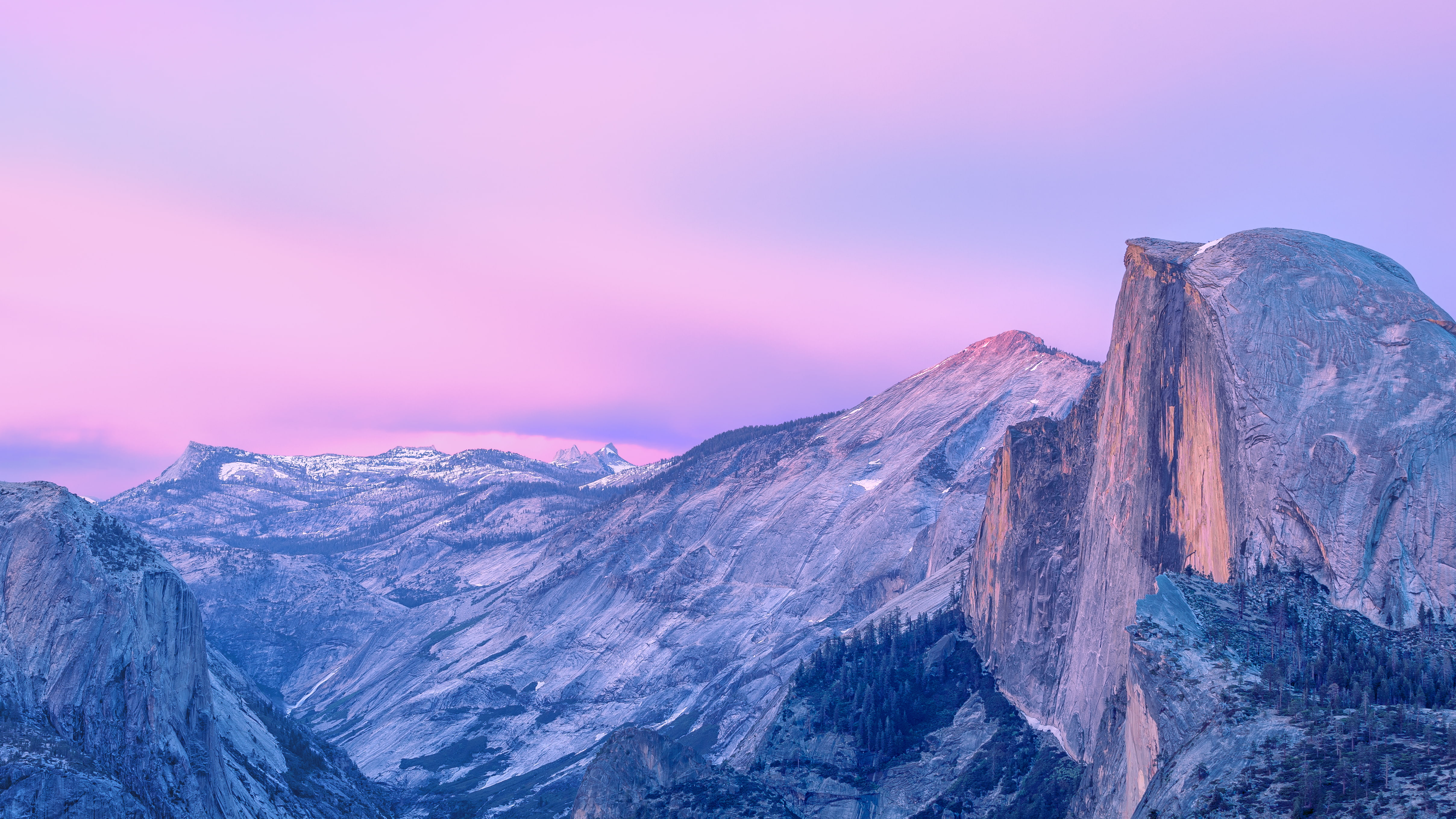 Sunrise, Yosemite National Park, Morning, macOS, Stock, 4K