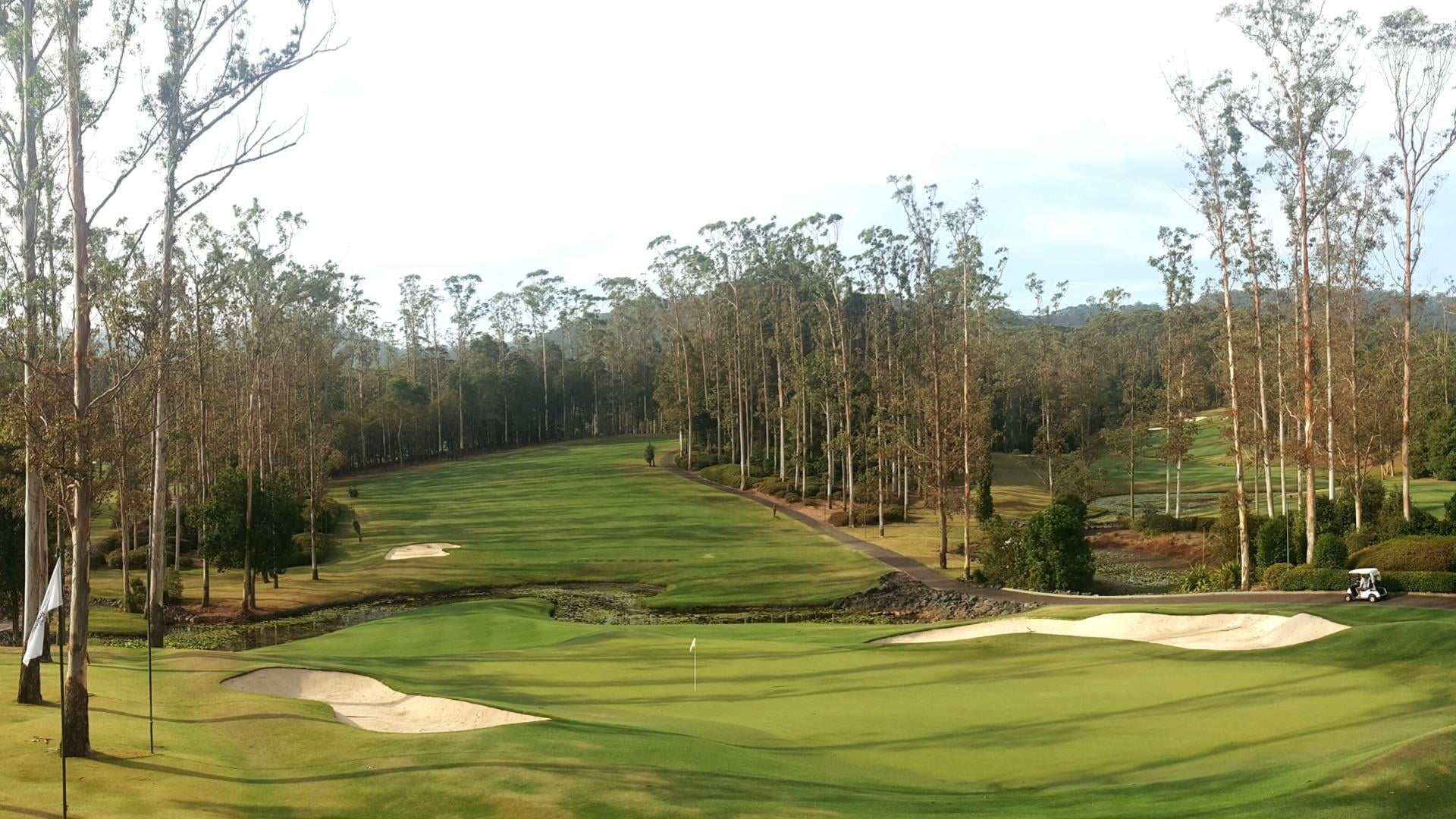 bonneville, australia, golf course, tree, plant, sky, grass