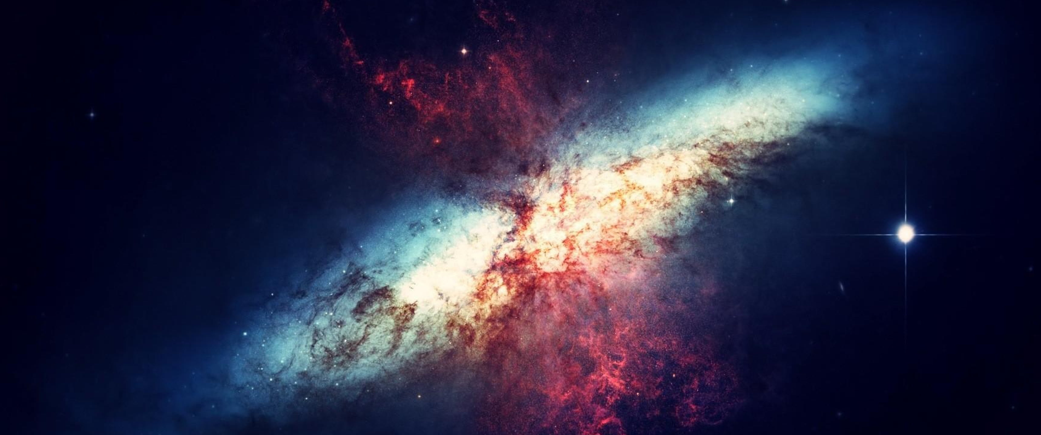 helix nebula, galaxy, Messier 82, smoke - physical structure