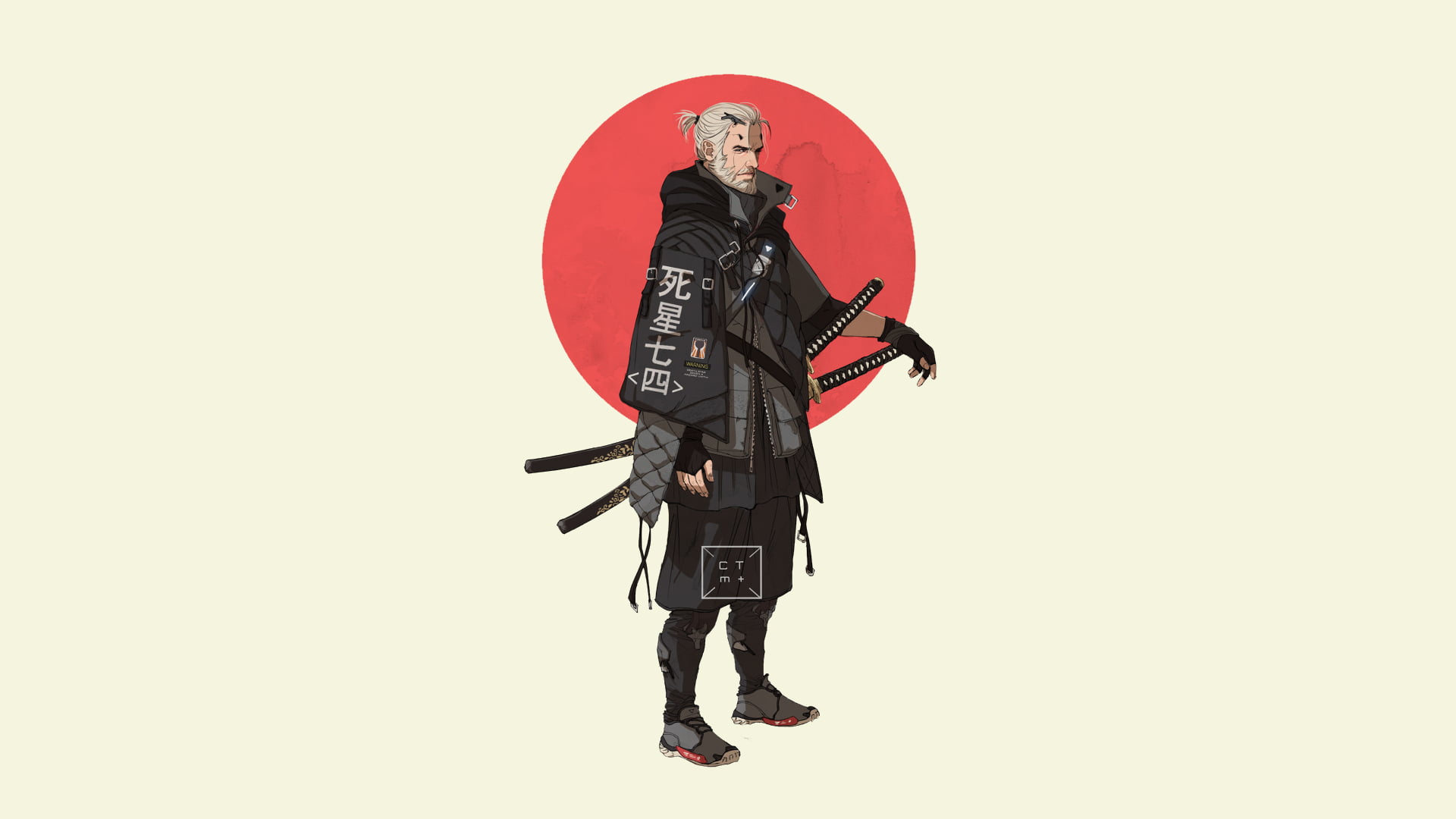 Ninja anime character, fan art, Japan, samurai, katana, original characters