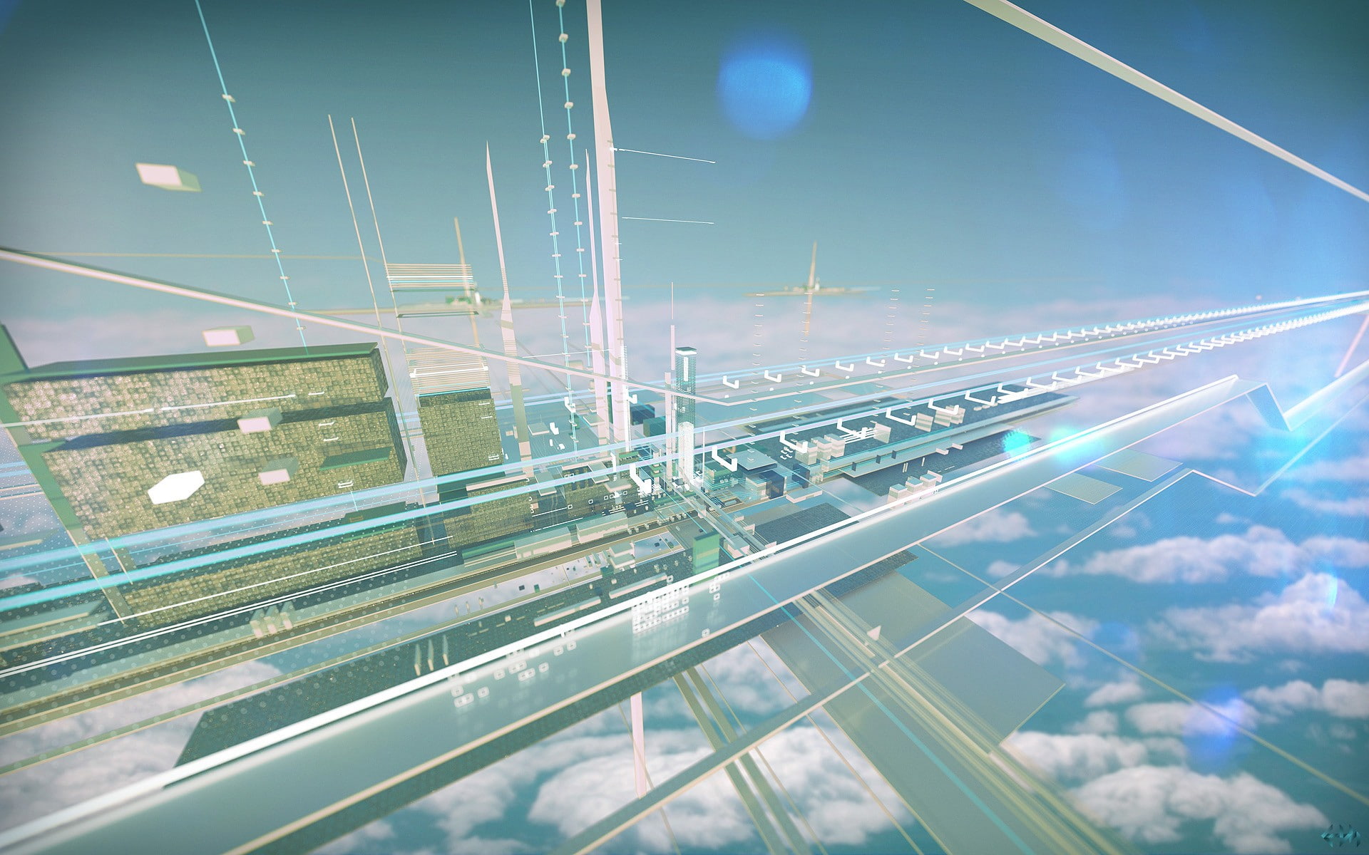 Abstract, Lines, Cloud, Sci Fi