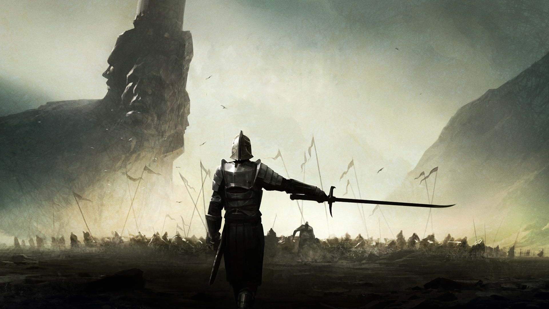 swordsman wallpaper, untitled, knight, warrior, Mortal Online