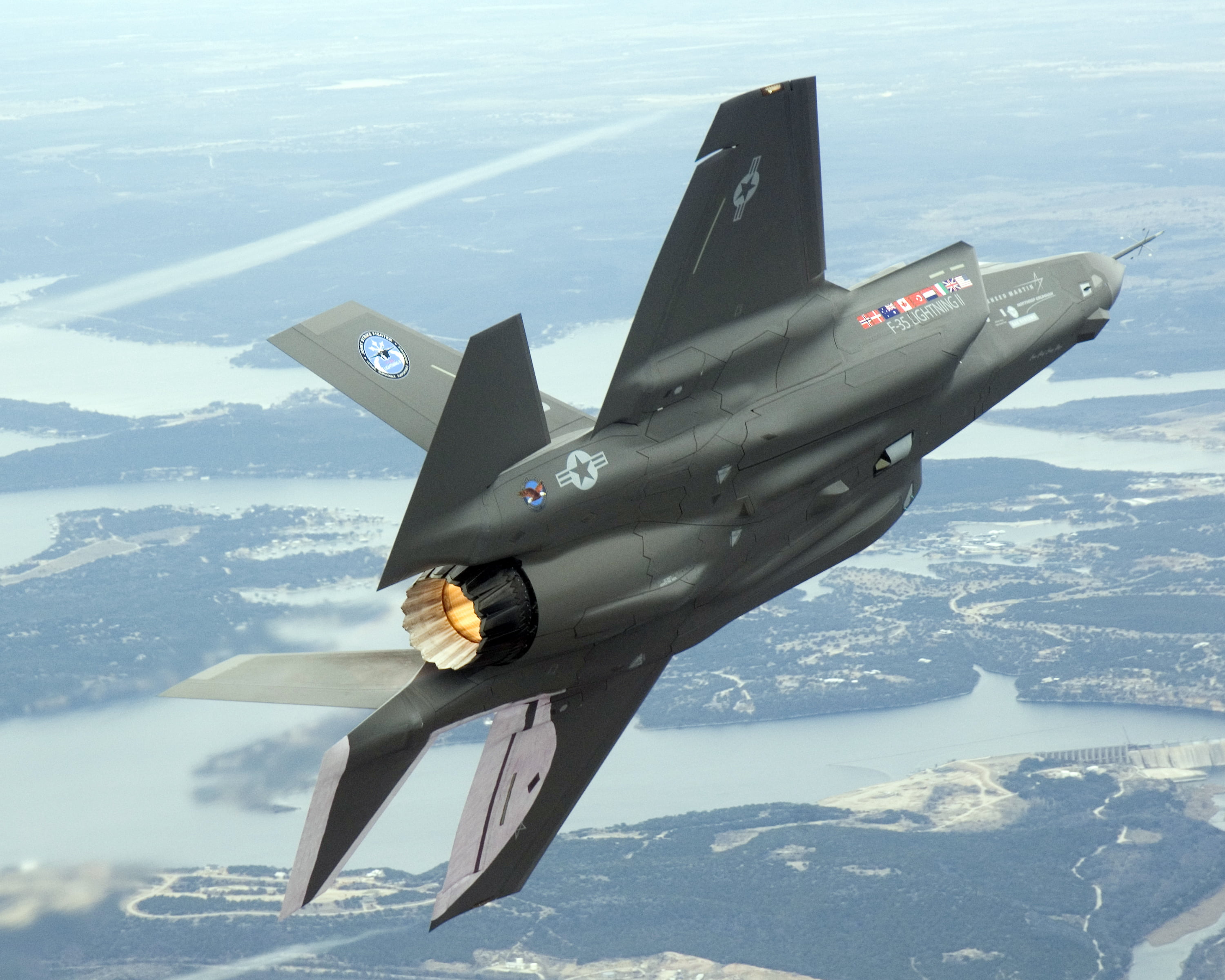 Free download | HD wallpaper: gray F-35 Lightning 2 plane, fighter ...