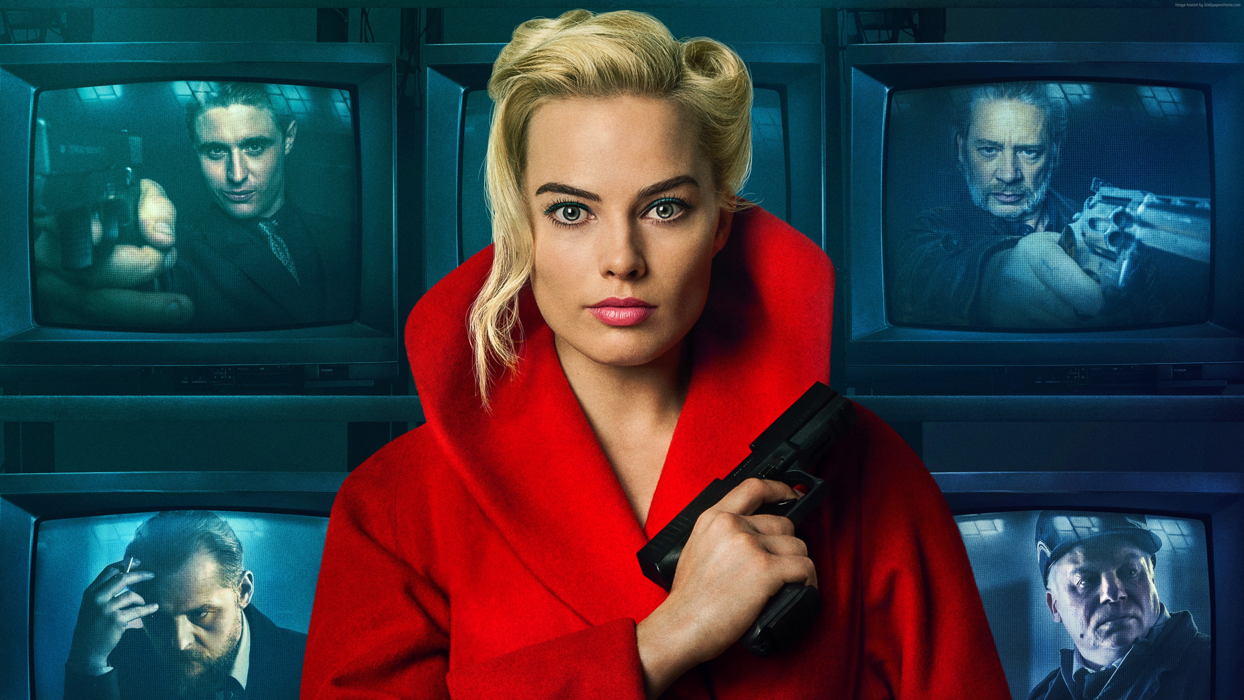Margot Robbie, 4K, Terminal, front view, indoors, young adult