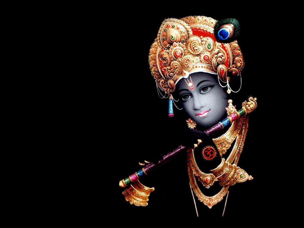 Lord Sri Kirshna, Hindu god poster, Lord Krishna, flute, art and craft