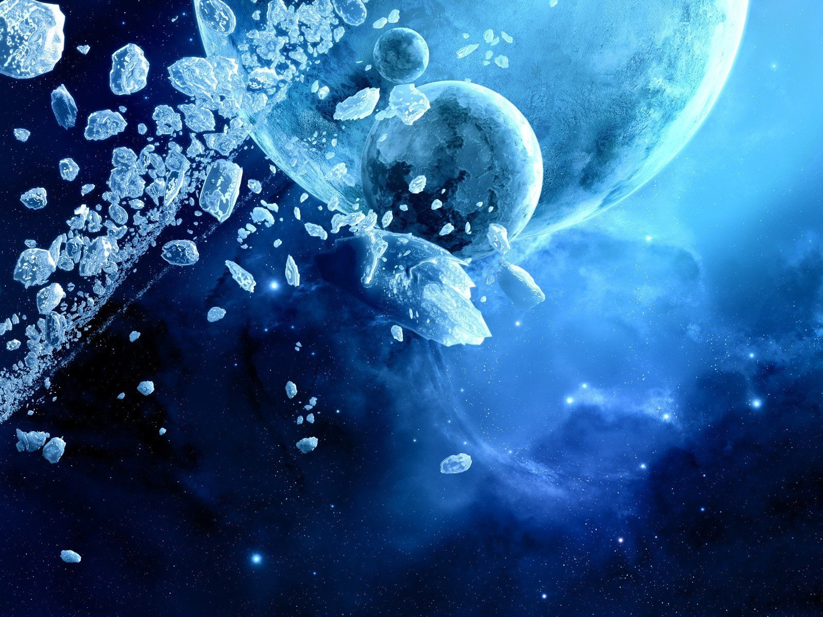 asteroids, outer, planets, space