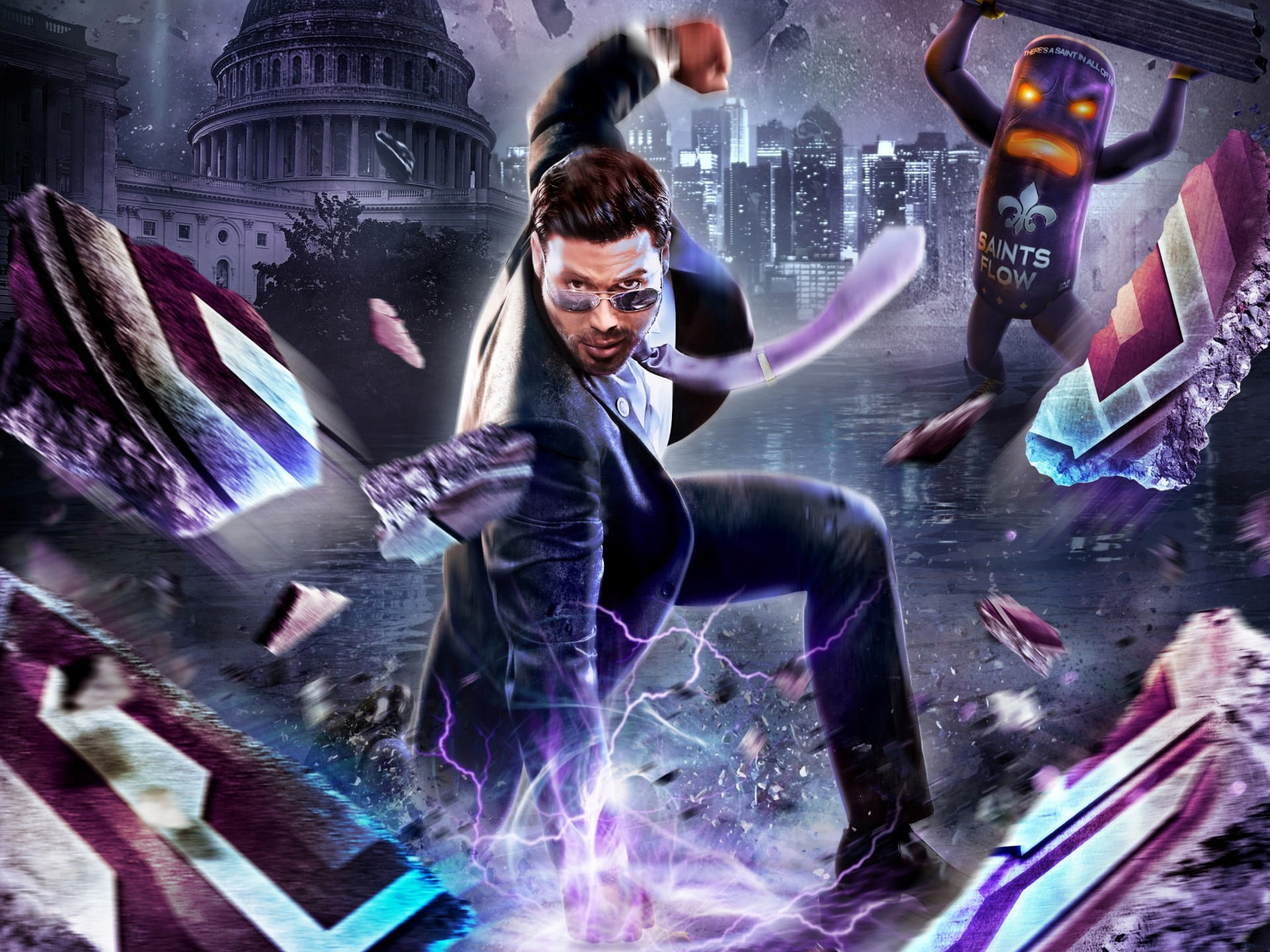 Saints Row: Gat Out Of Hell, male character poster, Games, 2014