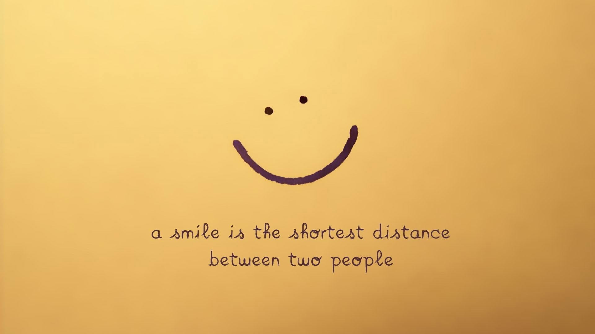 smiley with text oveylay, quote, simple background, typography