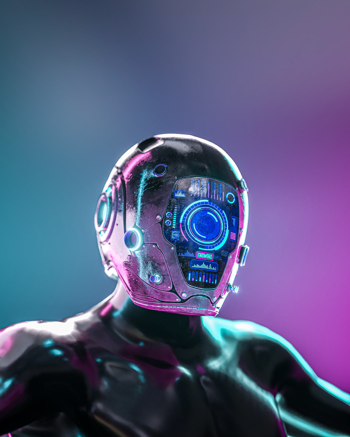 Free download | HD wallpaper: cyber, technology, helmet, cyan, 3D ...