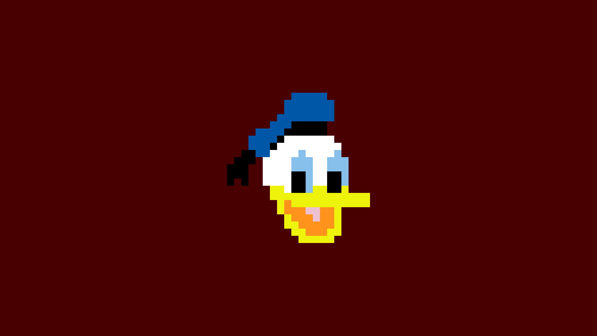 Free download | HD wallpaper: donald duck pixel art pixels, indoors, no ...