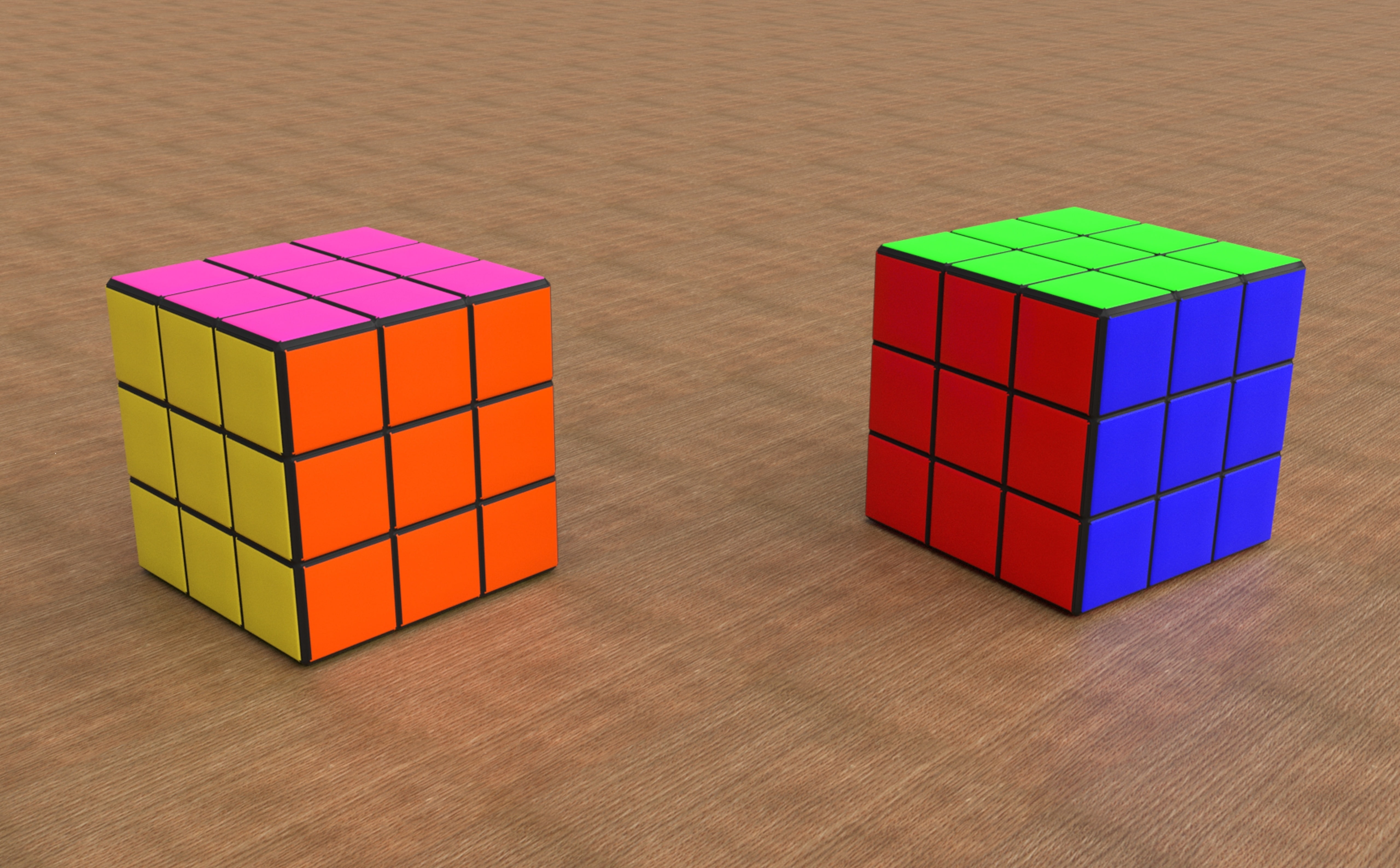 Rubix cube, Artistic, 3D, Colorful, Puzzle, Cubes