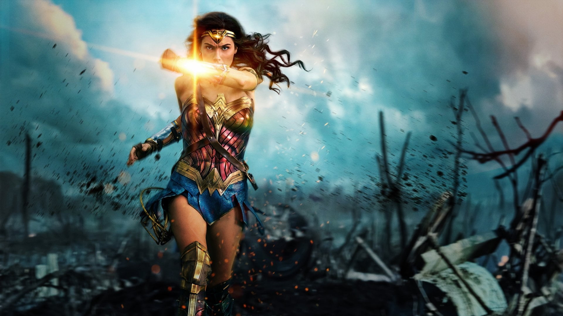 Wonder Woman movie scene, Gal Gadot, women, movies, superheroines