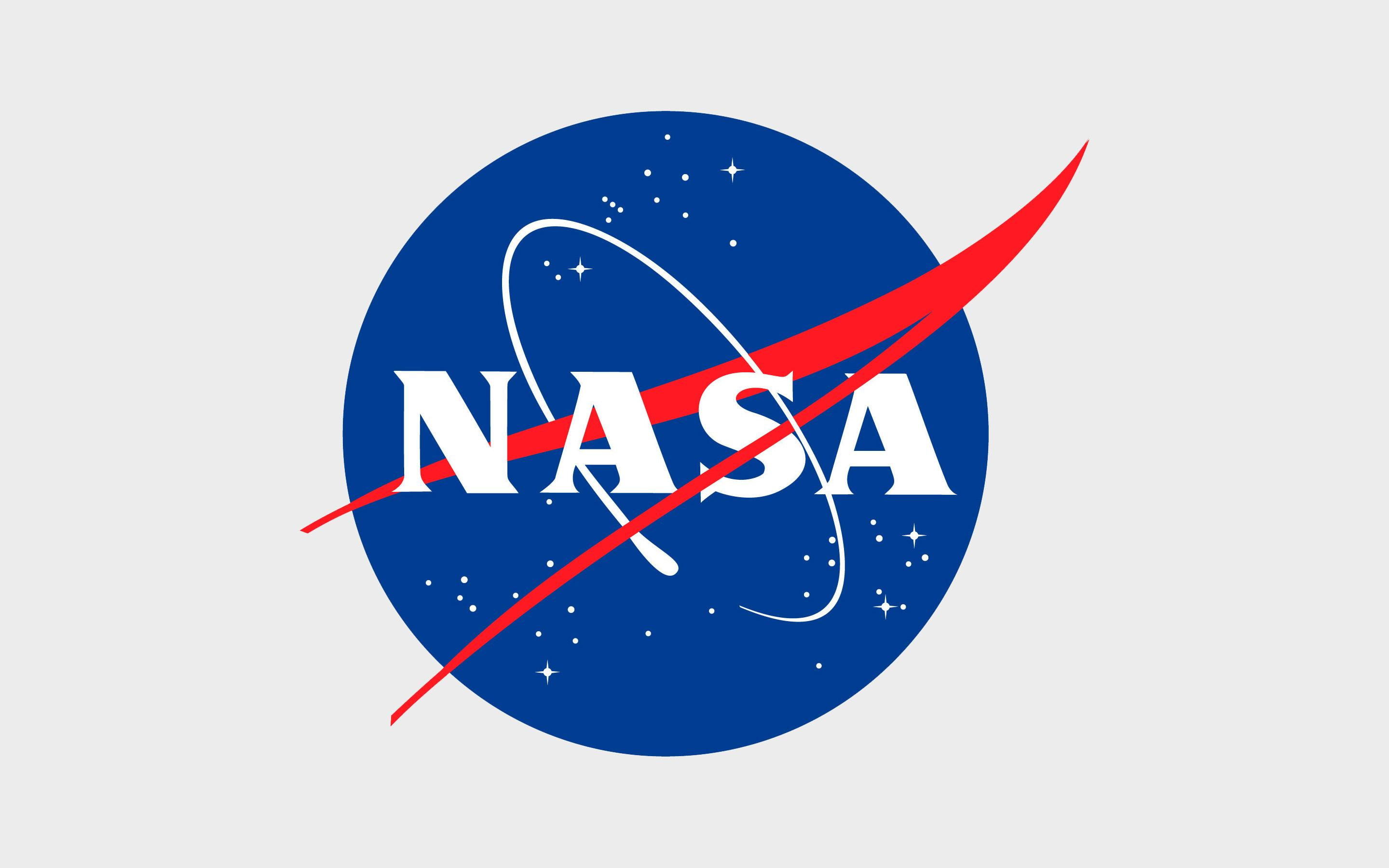 NASA, logo, simple, vector art, blue, studio shot, white background